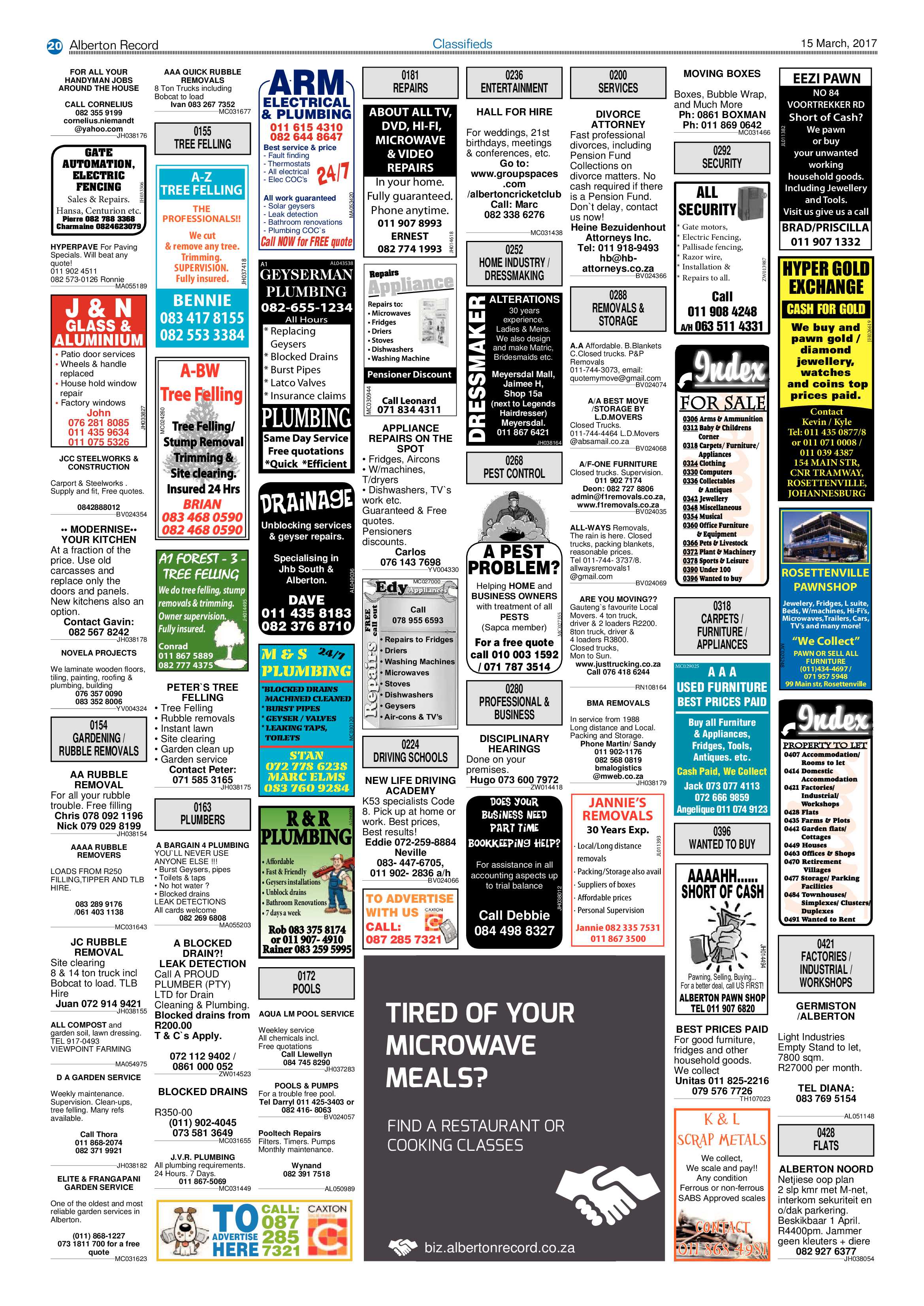 Alberton Record 15 March 2017 page 20