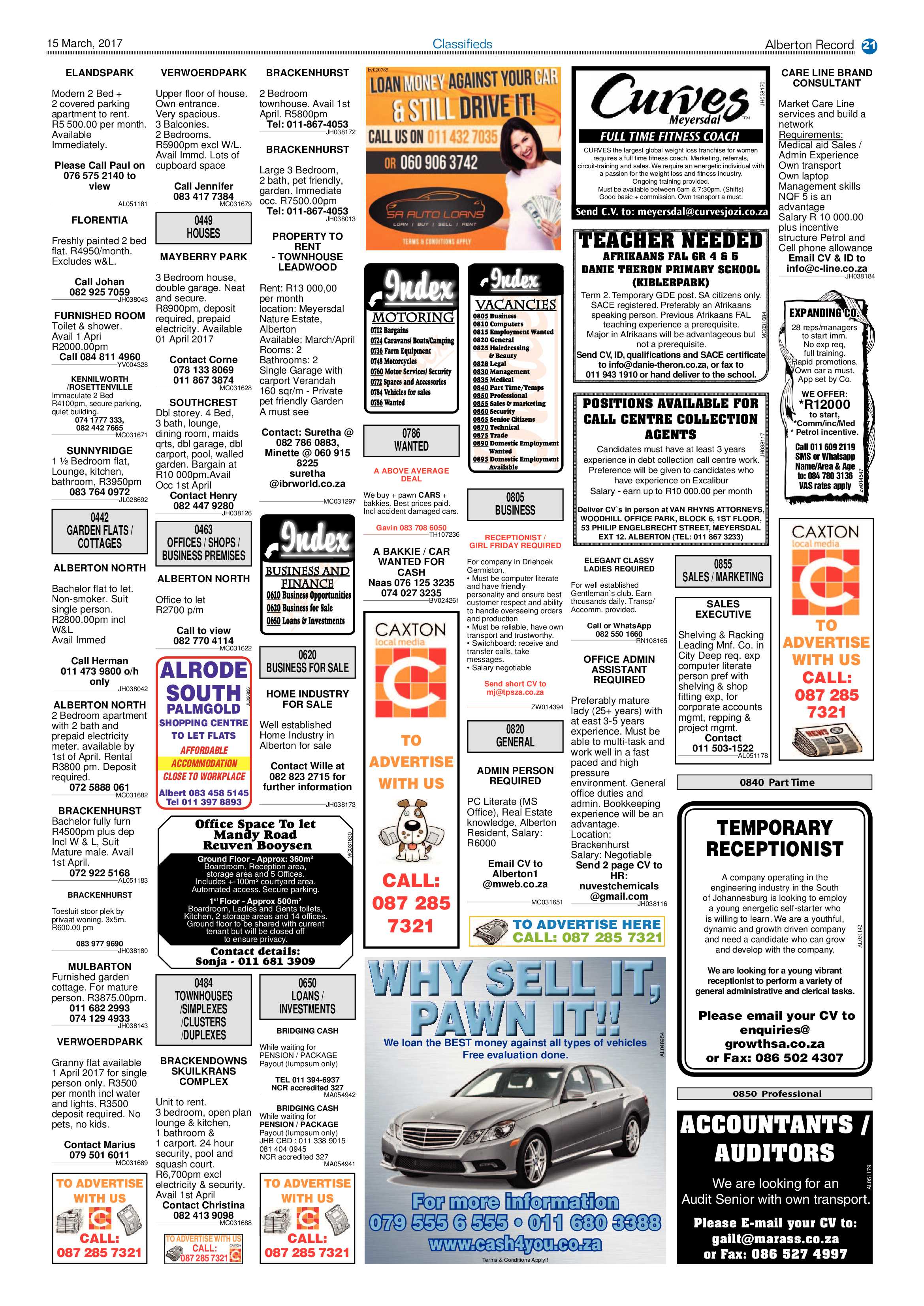 Alberton Record 15 March 2017 page 21
