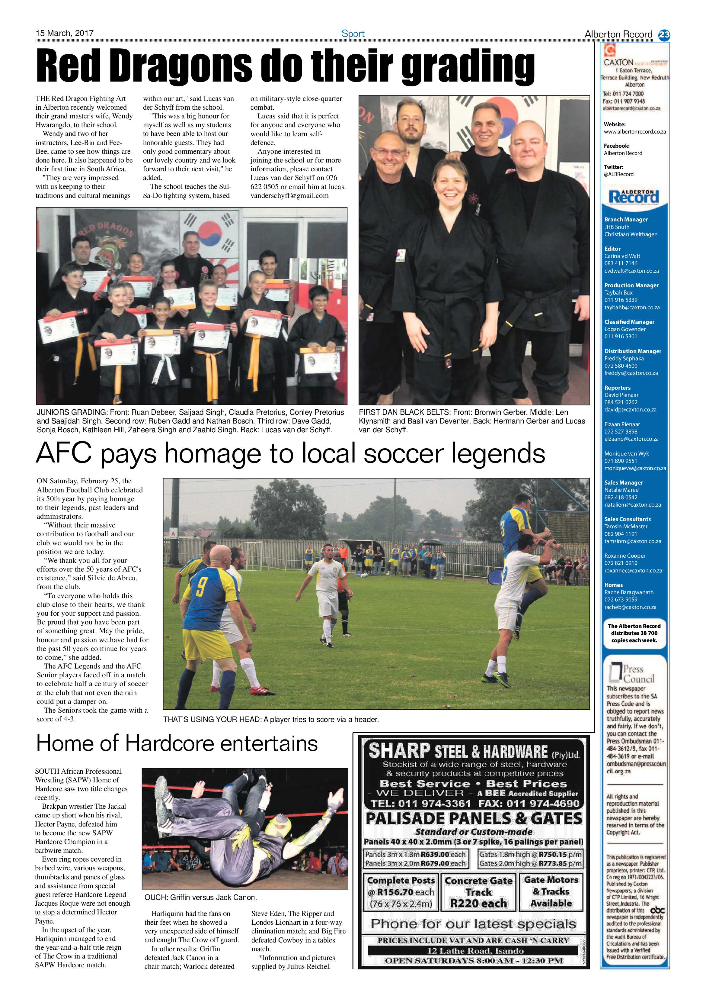Alberton Record 15 March 2017 page 23