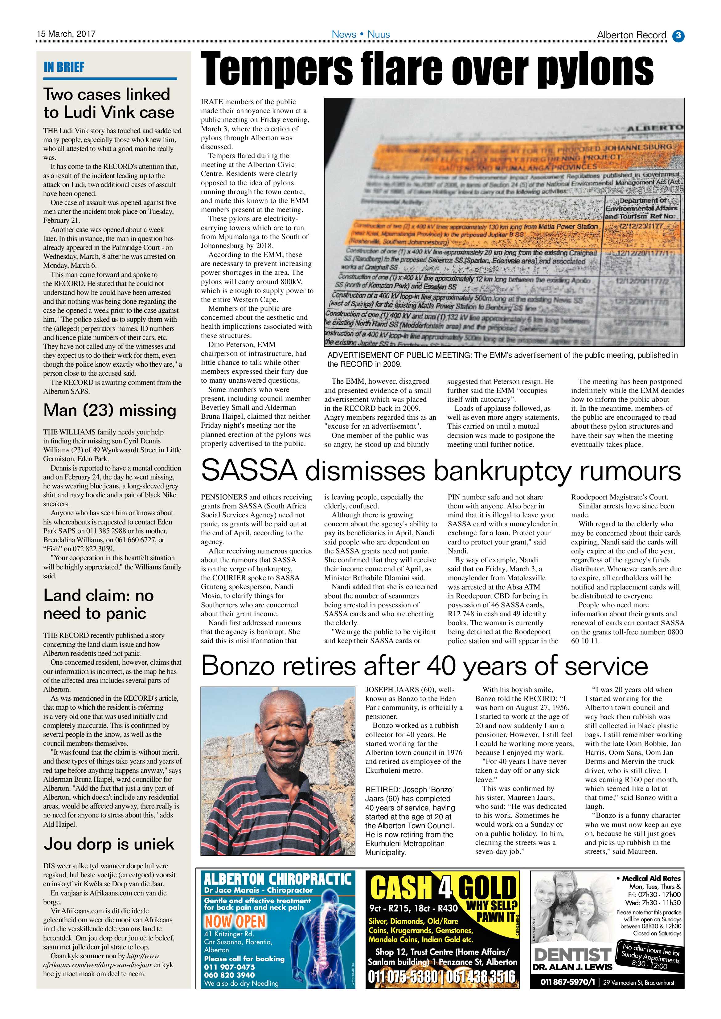 Alberton Record 15 March 2017 page 3