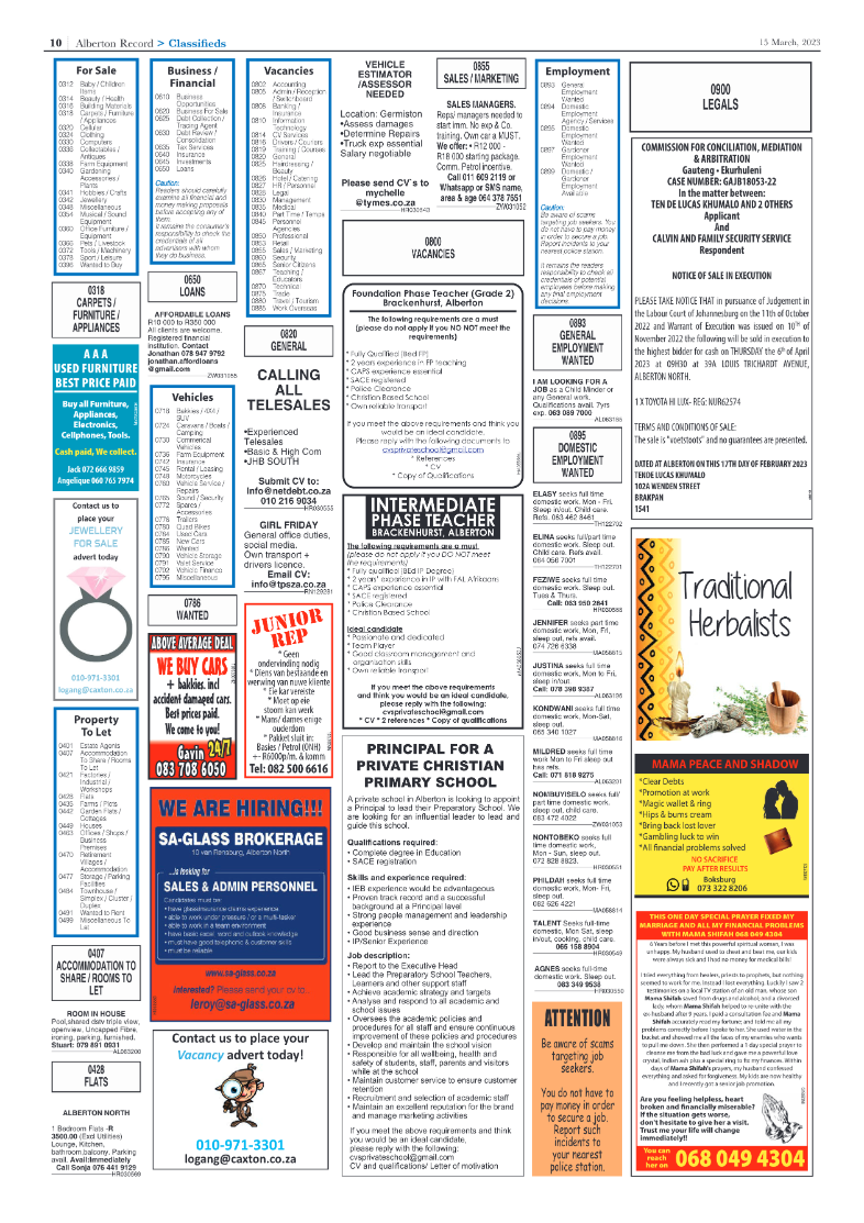 Alberton Record 15 March 2023 page 10