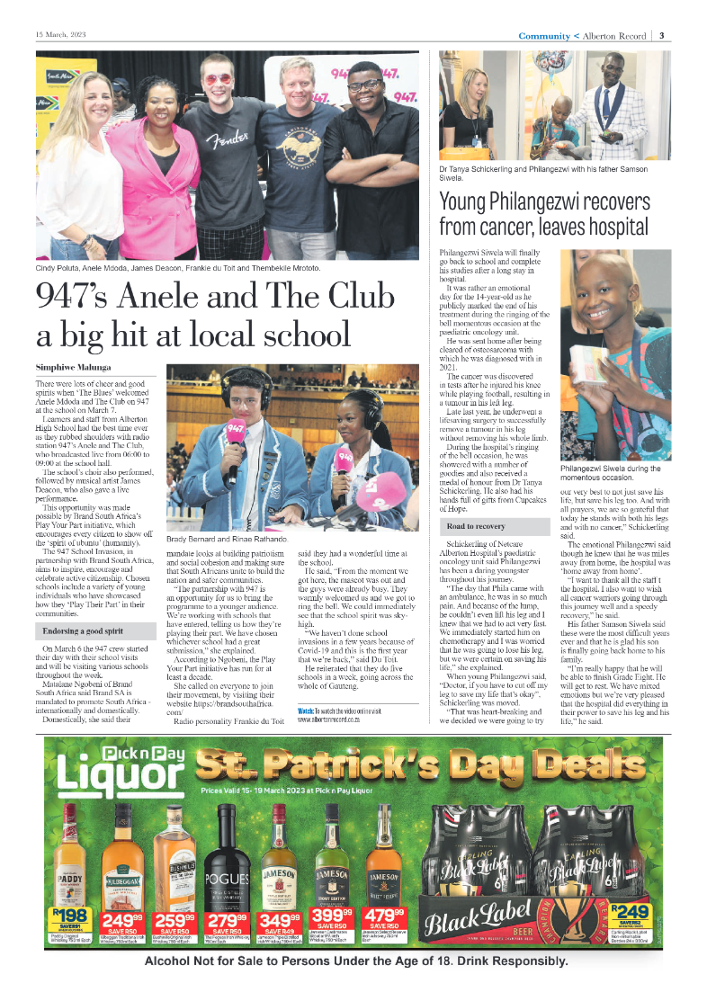 Alberton Record 15 March 2023 page 3