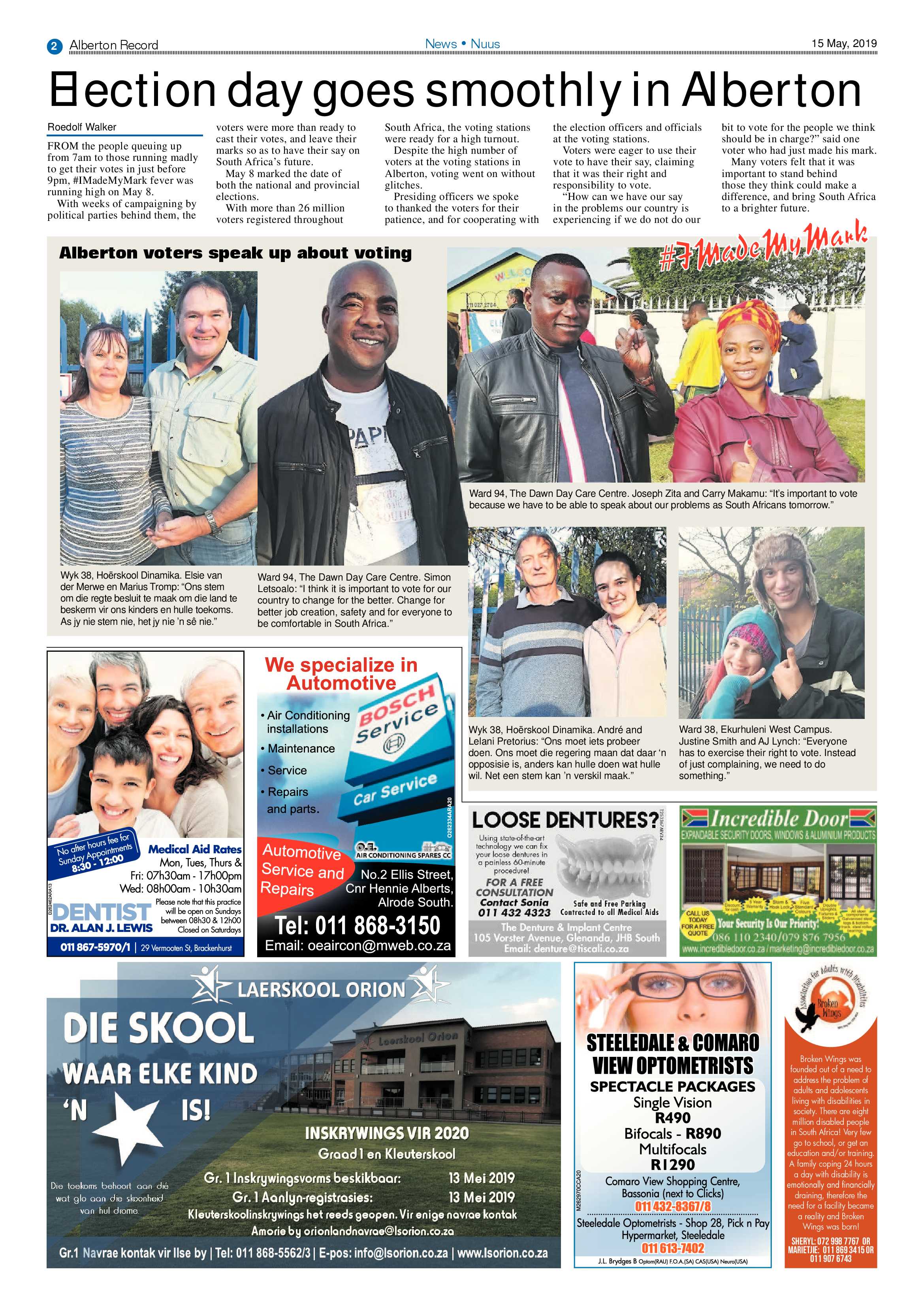 Alberton Record 15 May 2019 page 2