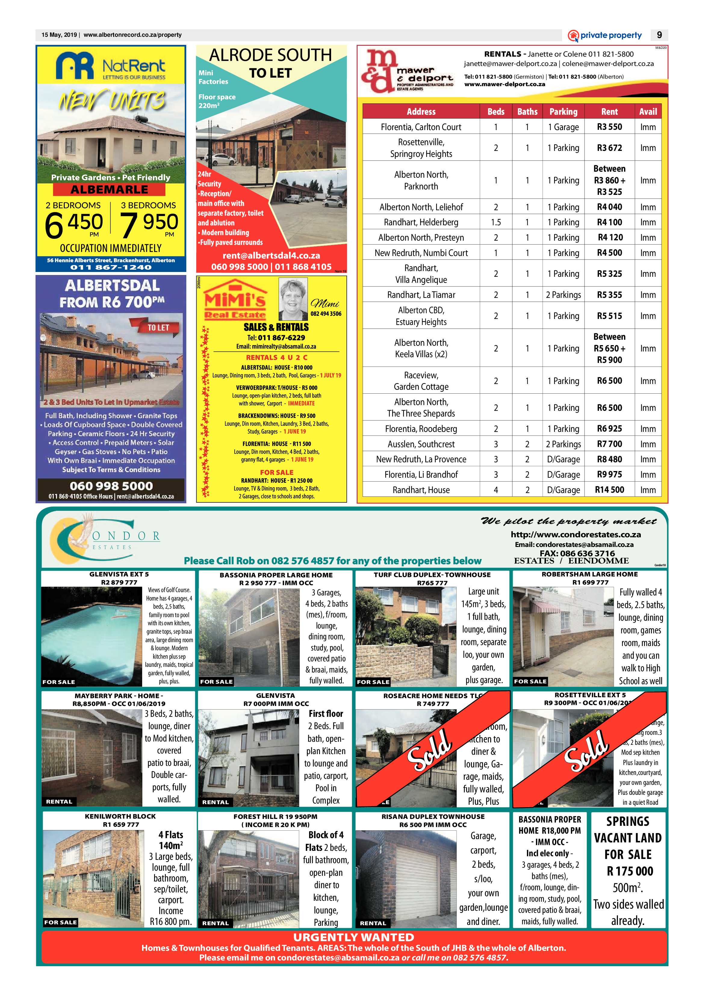 Alberton Record 15 May 2019 page 9