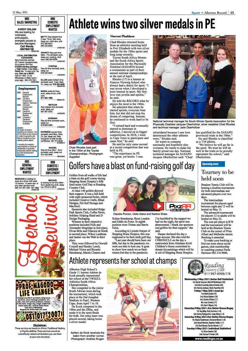 Alberton Record 14 May 2021 page 15