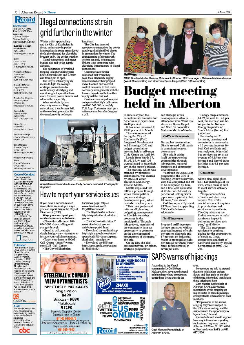 Alberton Record 14 May 2021 page 2