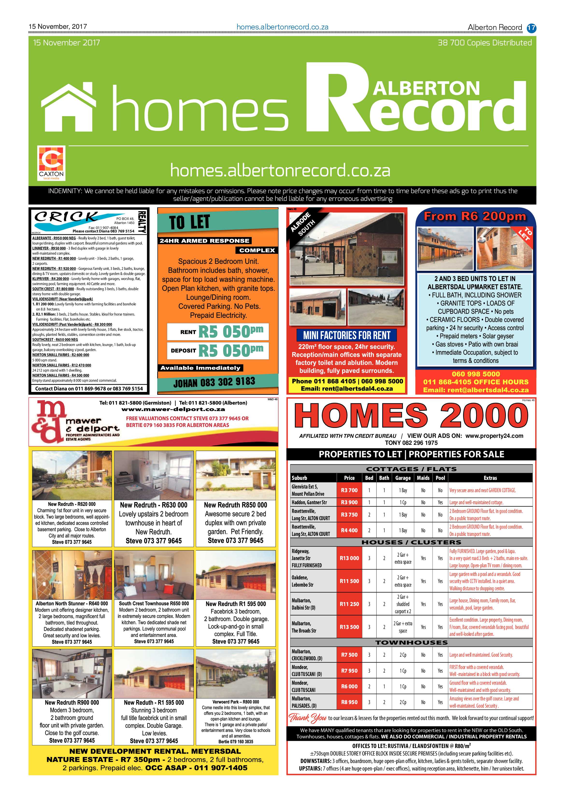 Alberton Record 15 November 2017 page 17