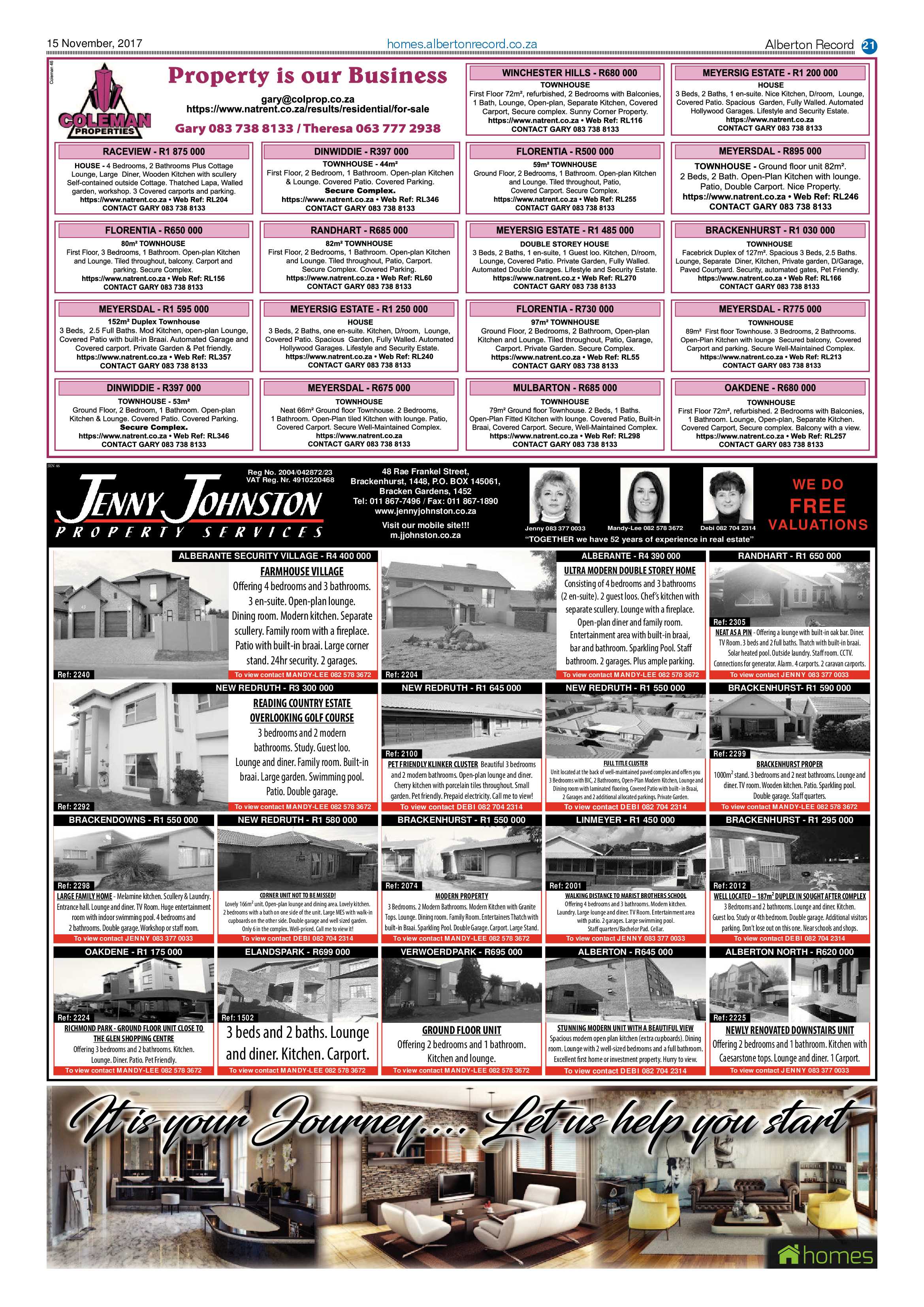 Alberton Record 15 November 2017 page 21