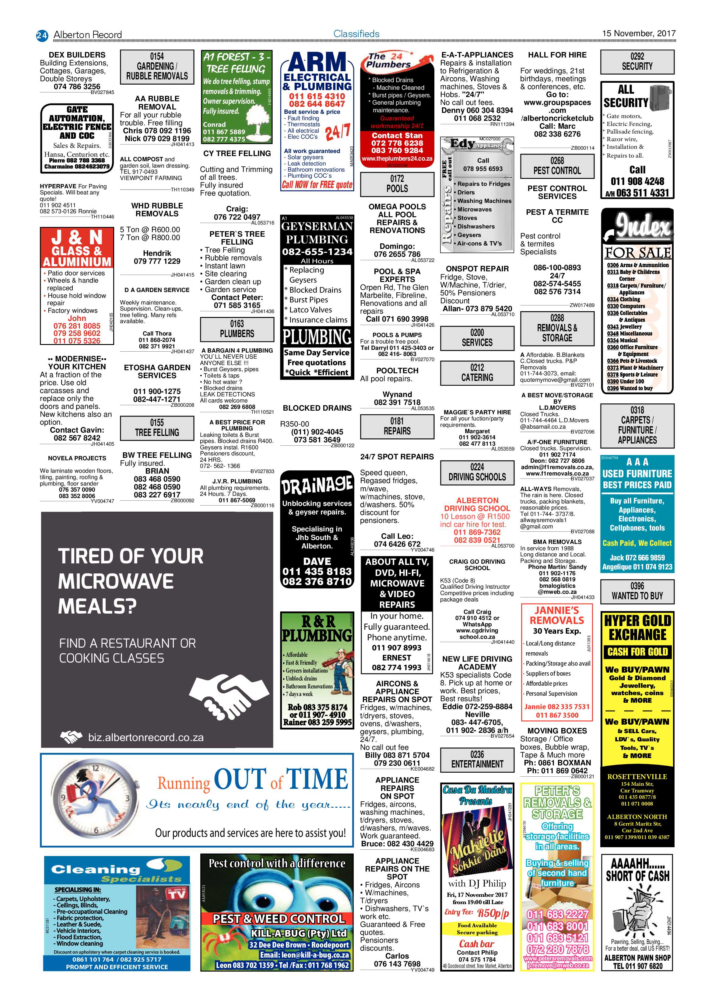Alberton Record 15 November 2017 page 24