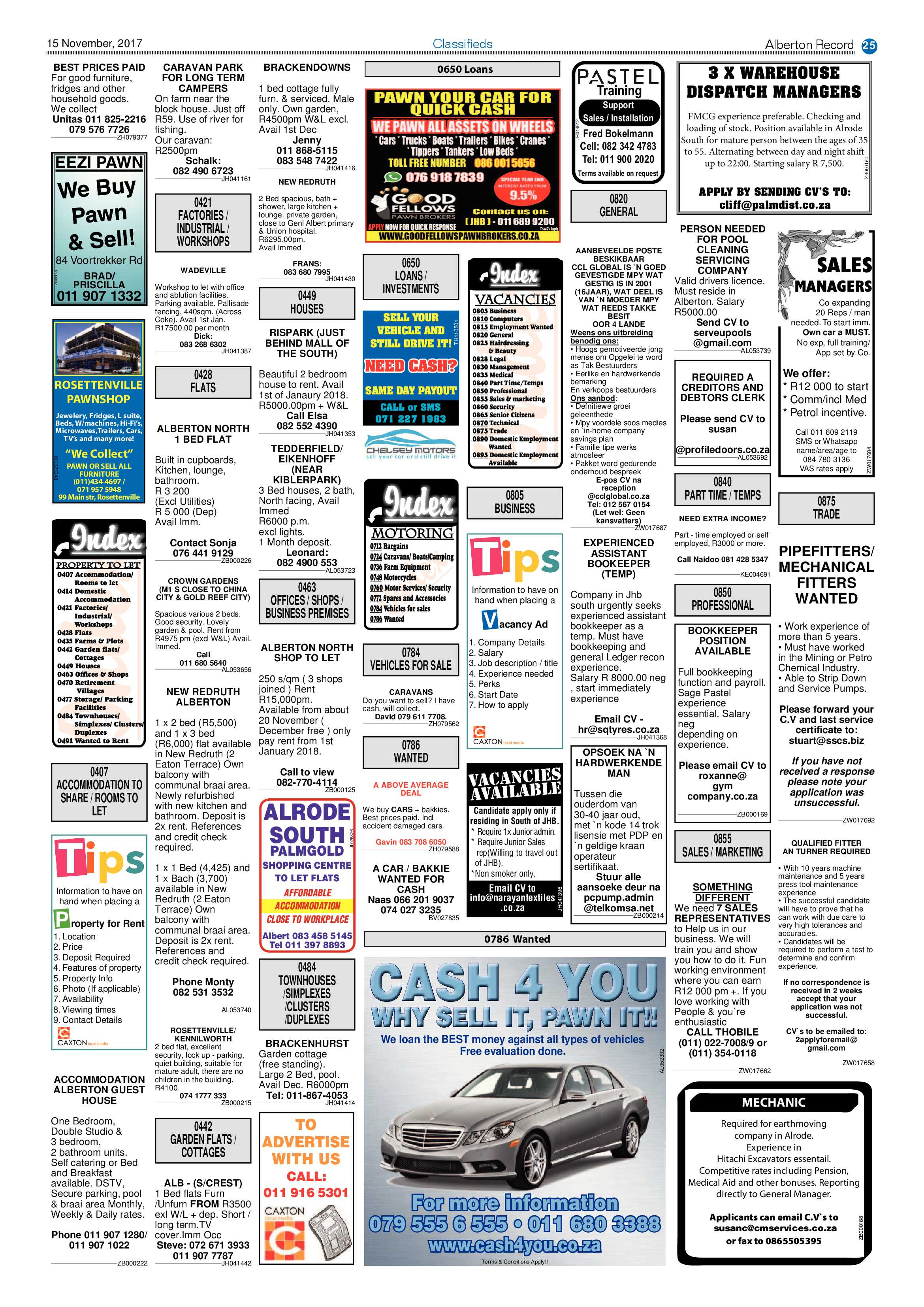 Alberton Record 15 November 2017 page 25