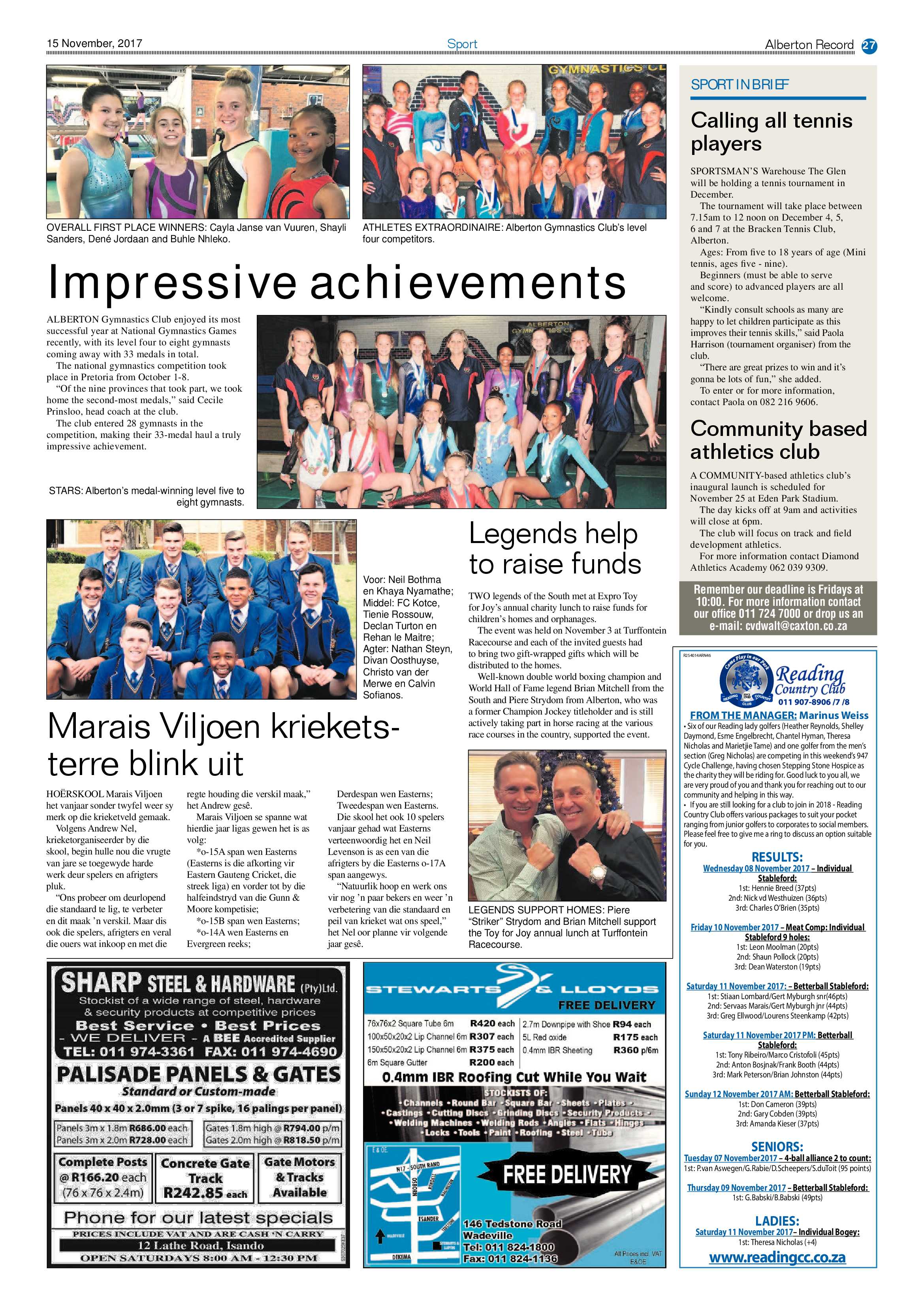 Alberton Record 15 November 2017 page 27
