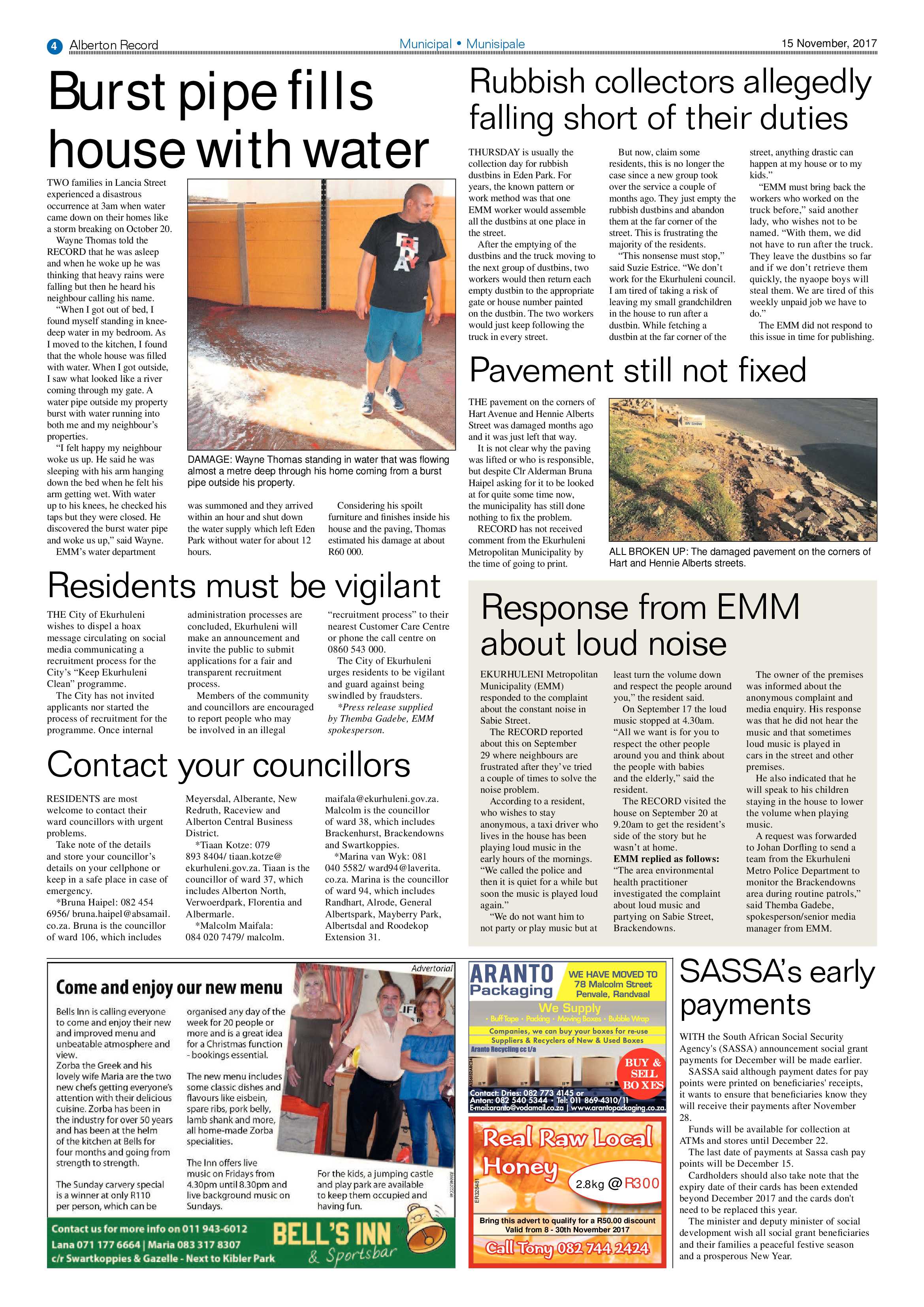 Alberton Record 15 November 2017 page 4