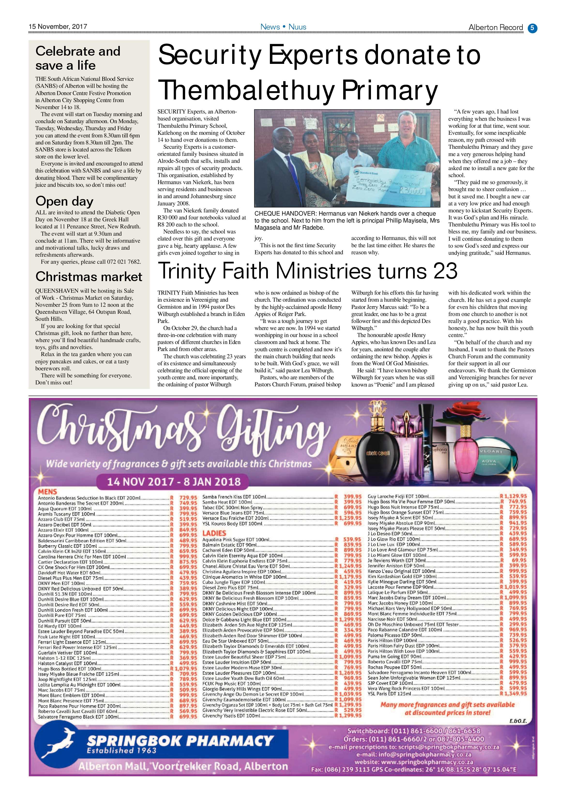 Alberton Record 15 November 2017 page 5