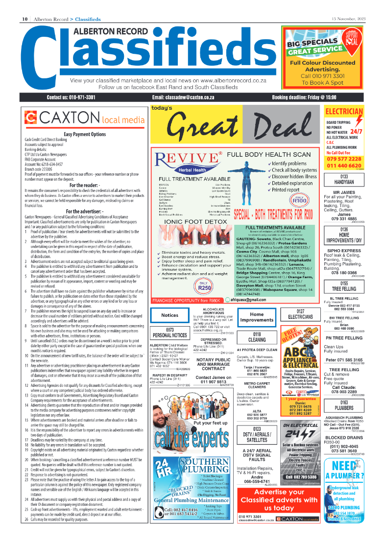 Alberton Record 15 November 2023 page 10