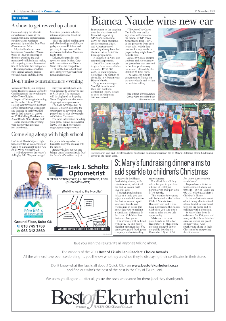Alberton Record 15 November 2023 page 4