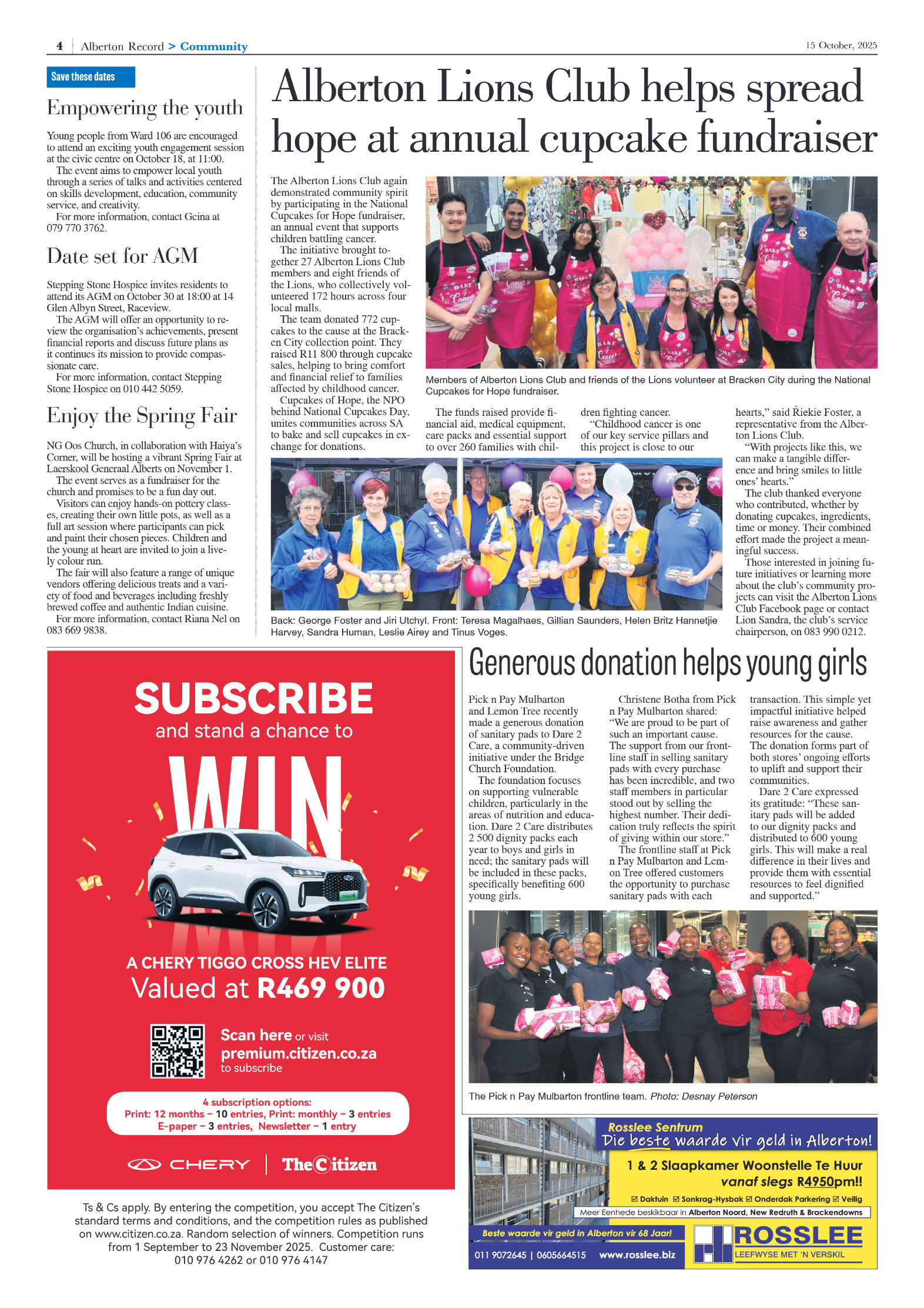 Alberton Record 15 October 2025 page 4