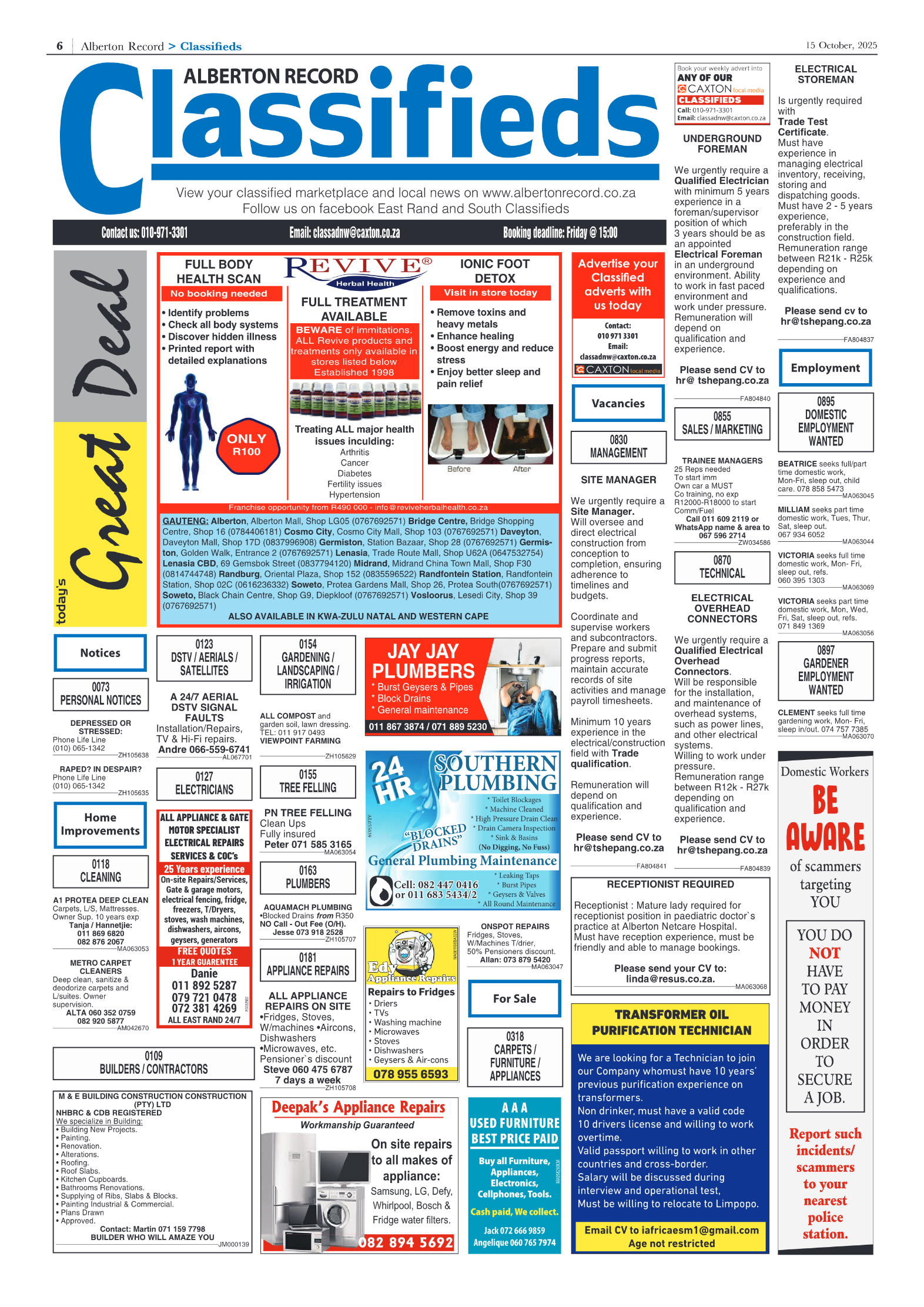 Alberton Record 15 October 2025 page 6