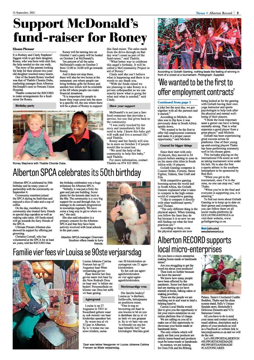 Alberton Record 15 September 2021 page 3