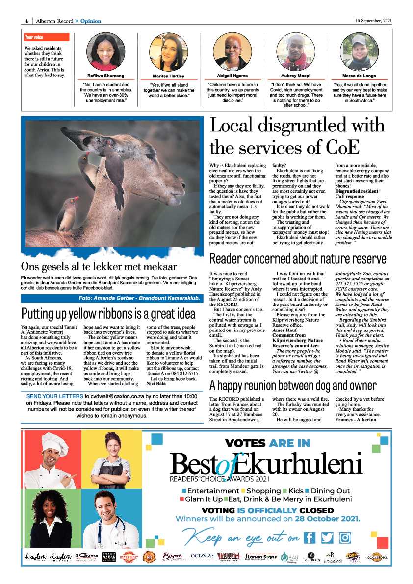 Alberton Record 15 September 2021 page 4