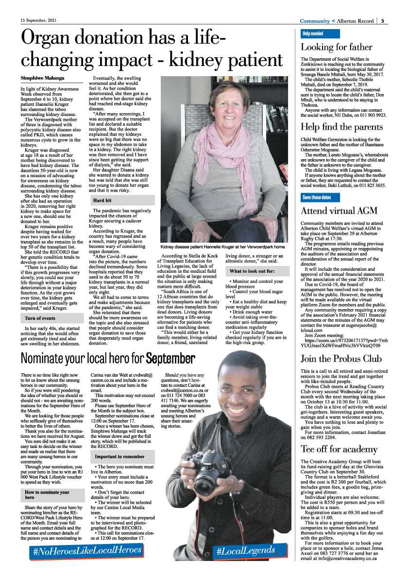 Alberton Record 15 September 2021 page 5