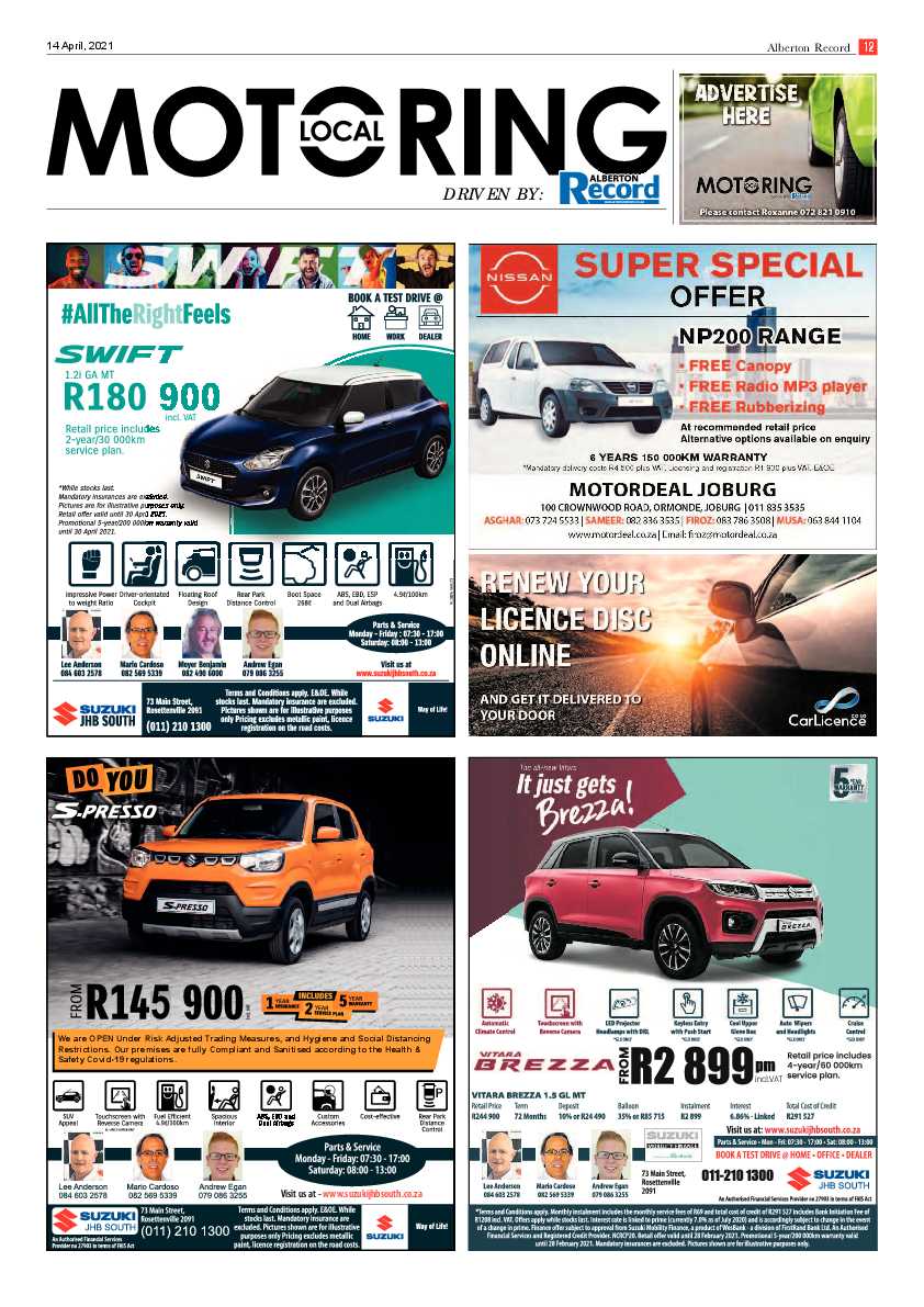 Alberton Record 16 April 2021 page 12