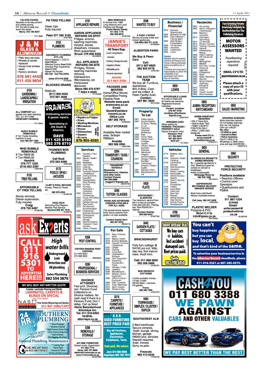 Alberton Record 16 April 2021 page 14