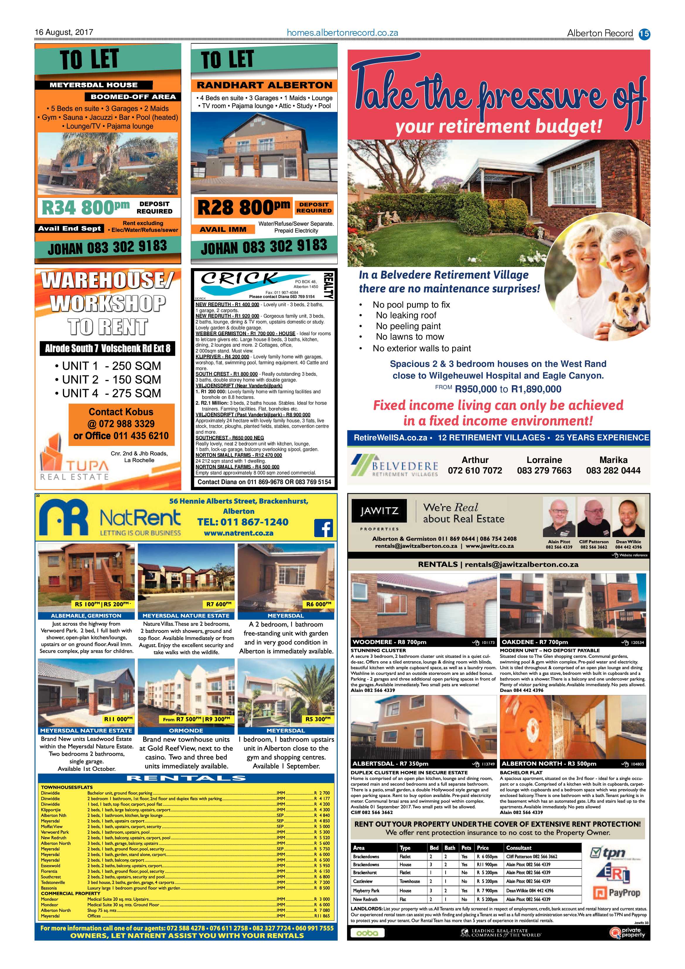 Alberton Record 16 August 2017 page 15