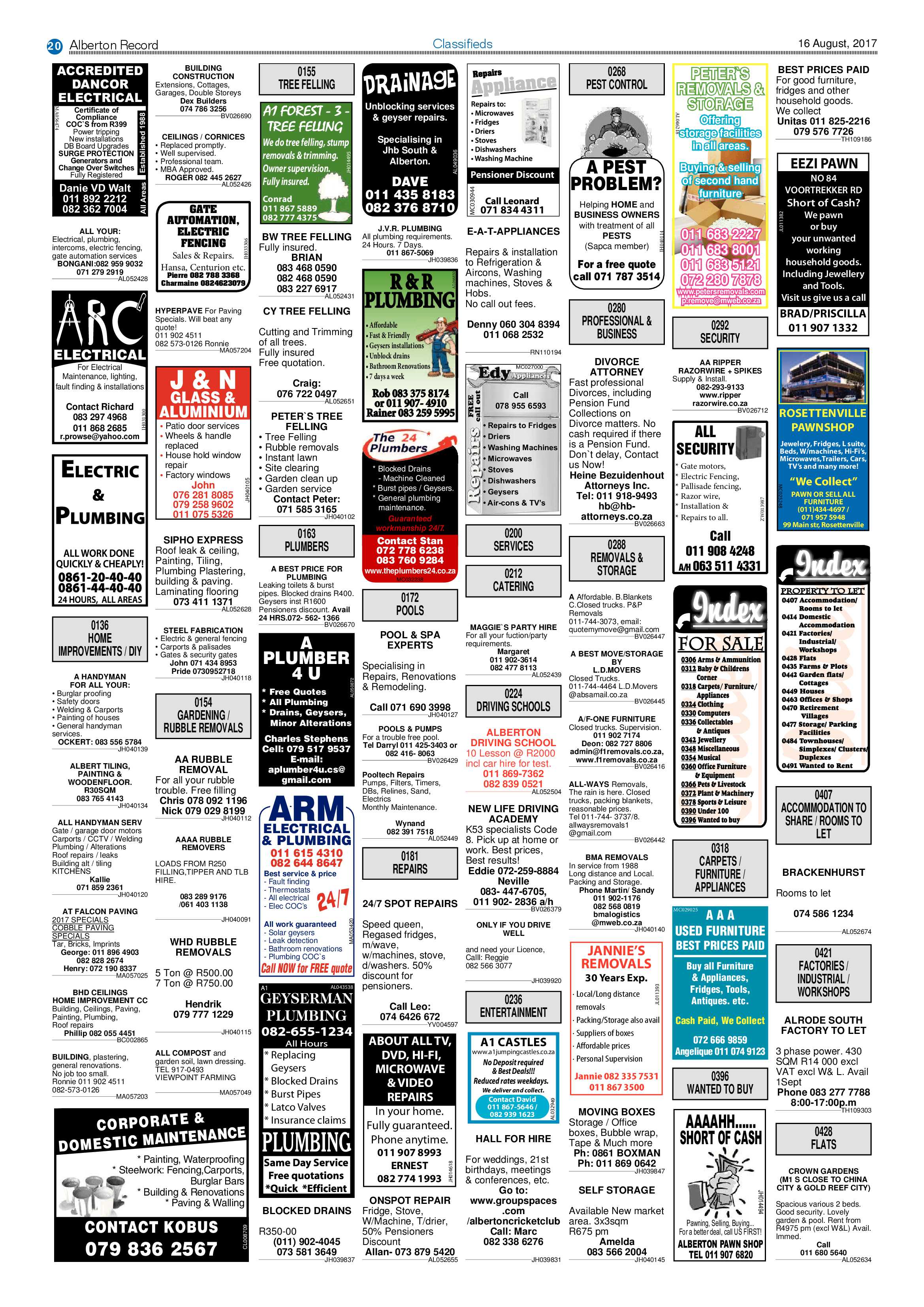 Alberton Record 16 August 2017 page 20