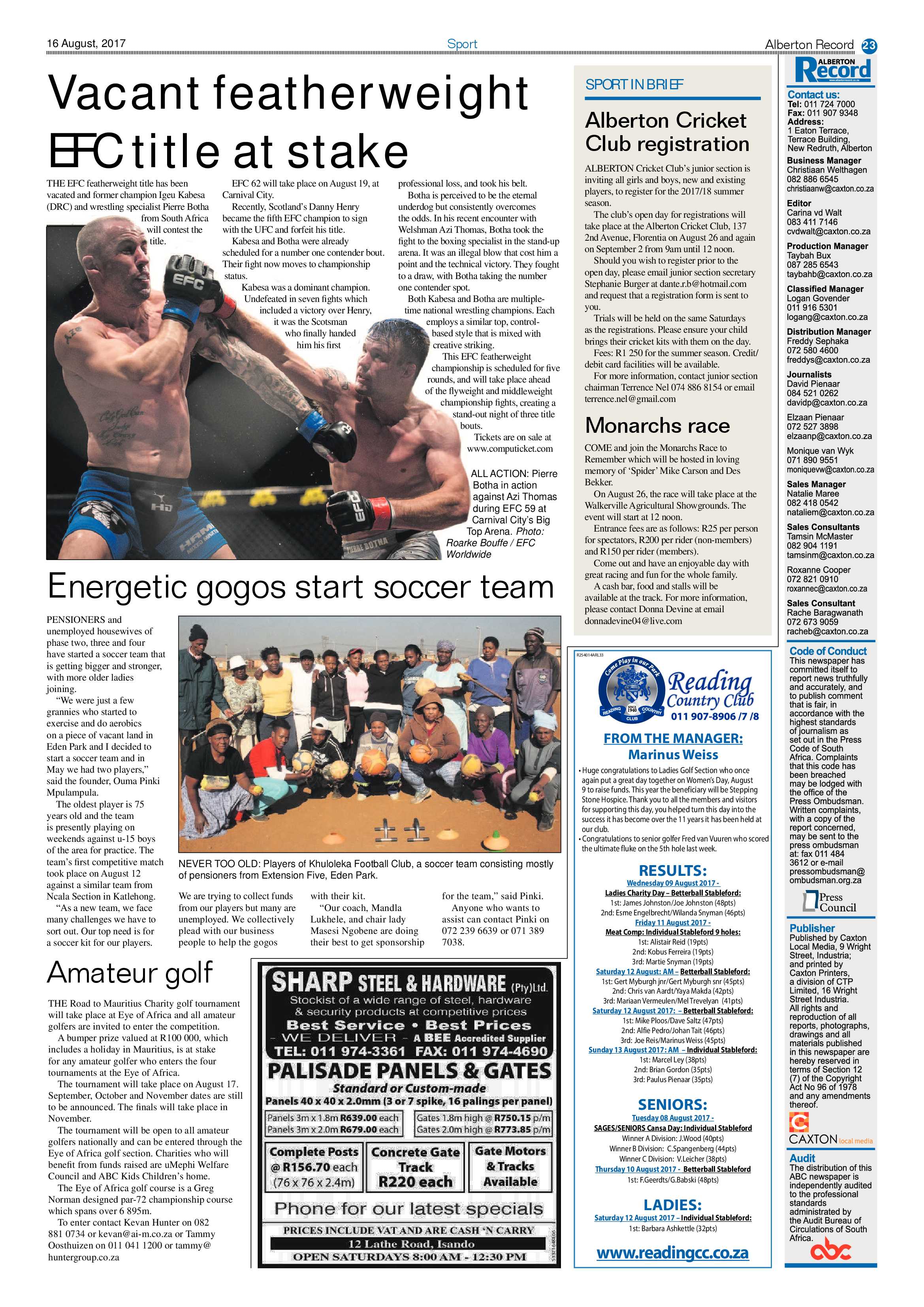 Alberton Record 16 August 2017 page 23
