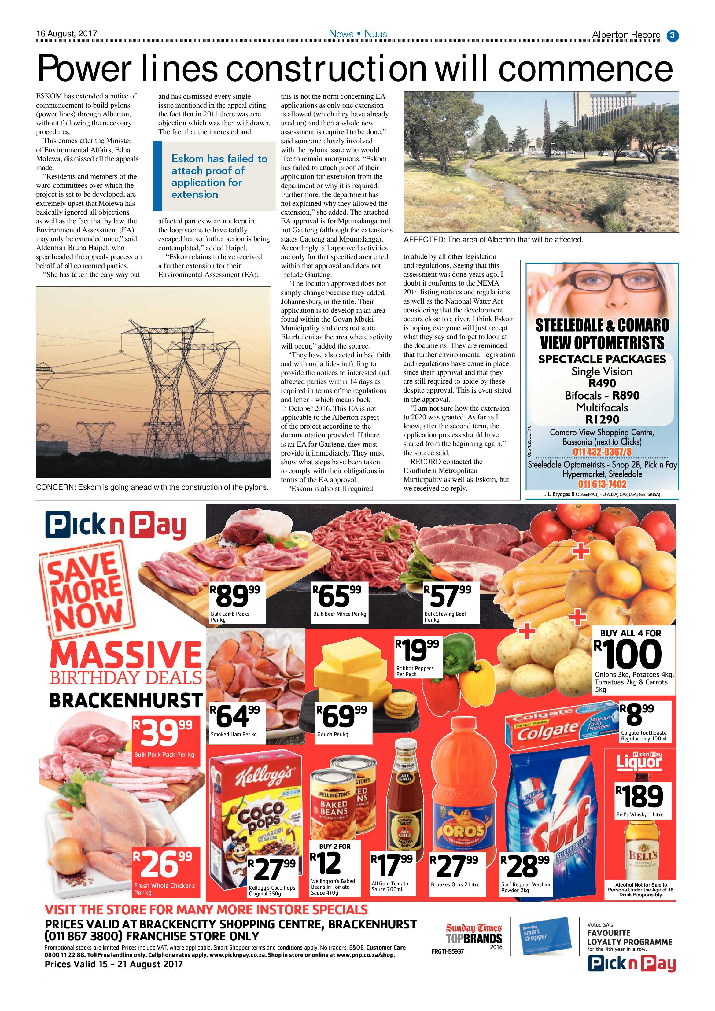 Alberton Record 16 August 2017 page 3