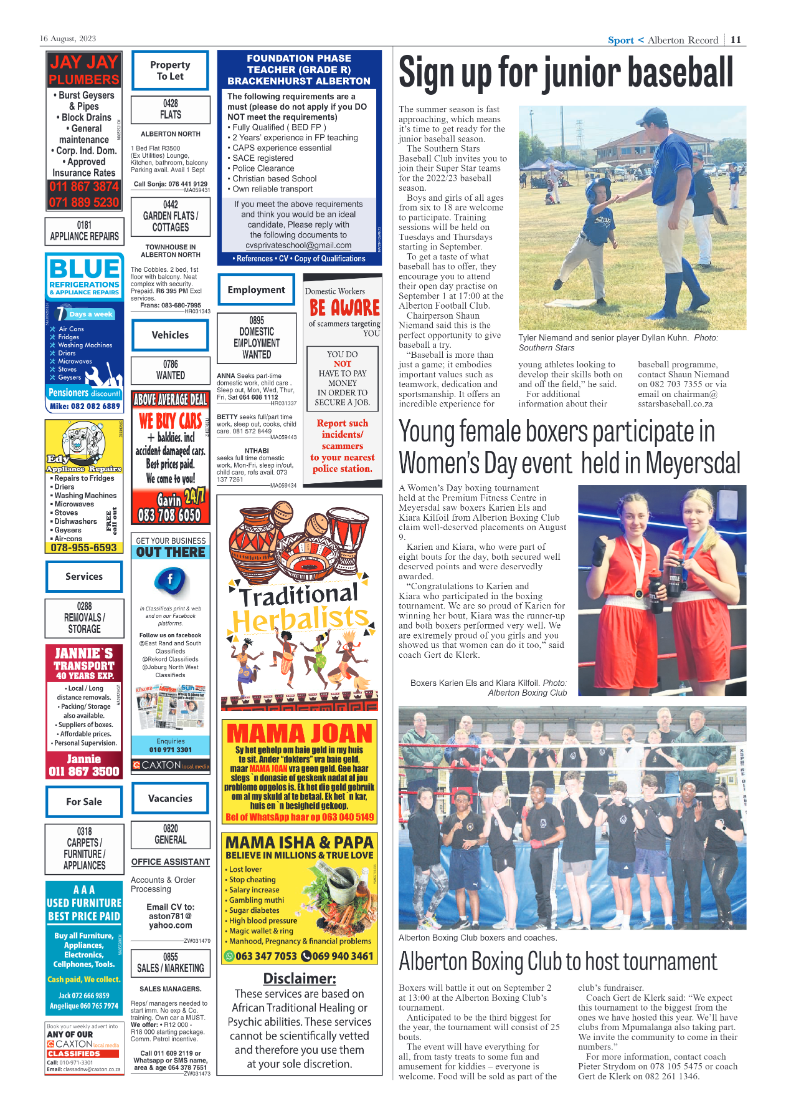 Alberton Record 16 August 2023 page 11