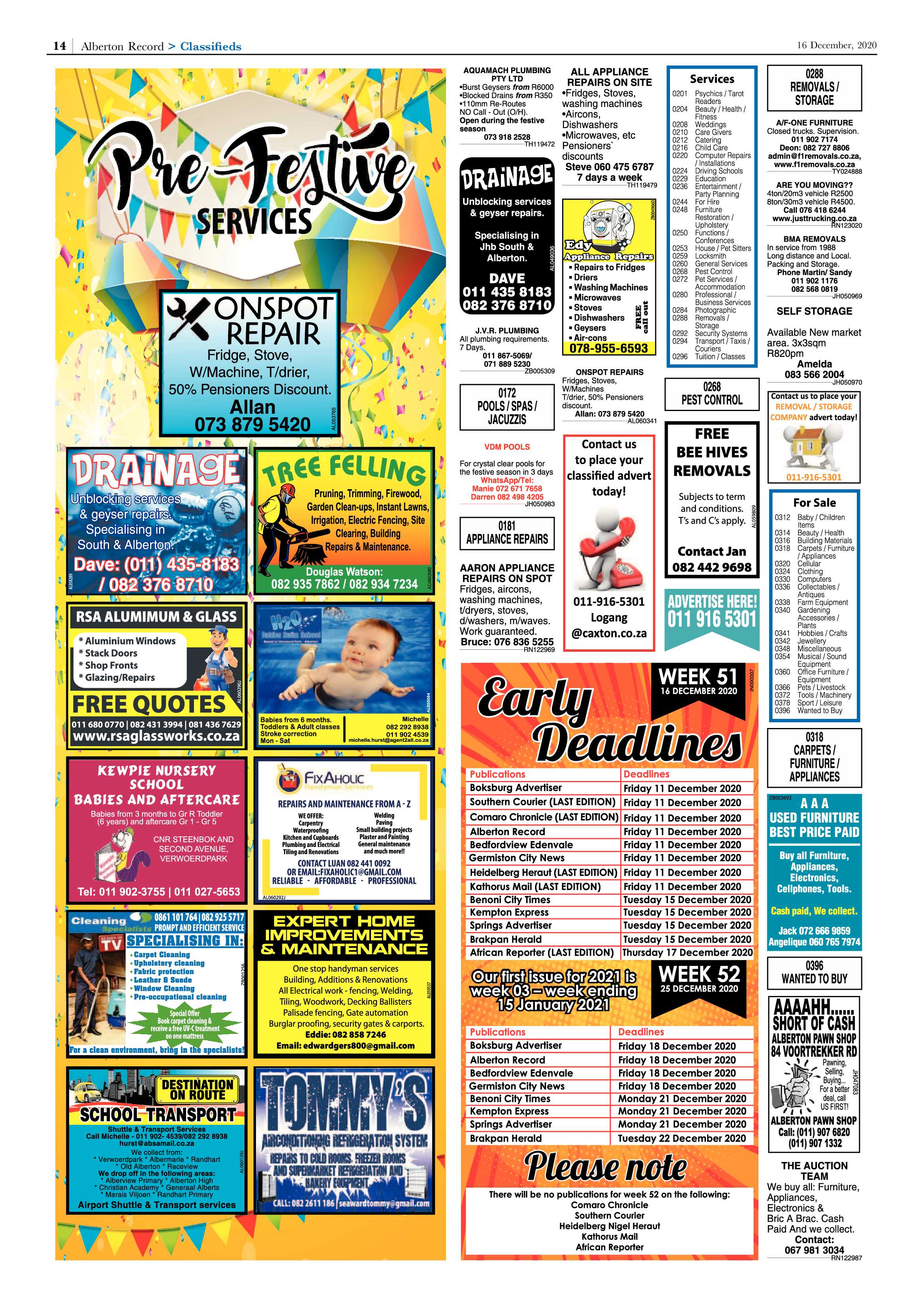 Alberton Record 16 December 2020 page 14