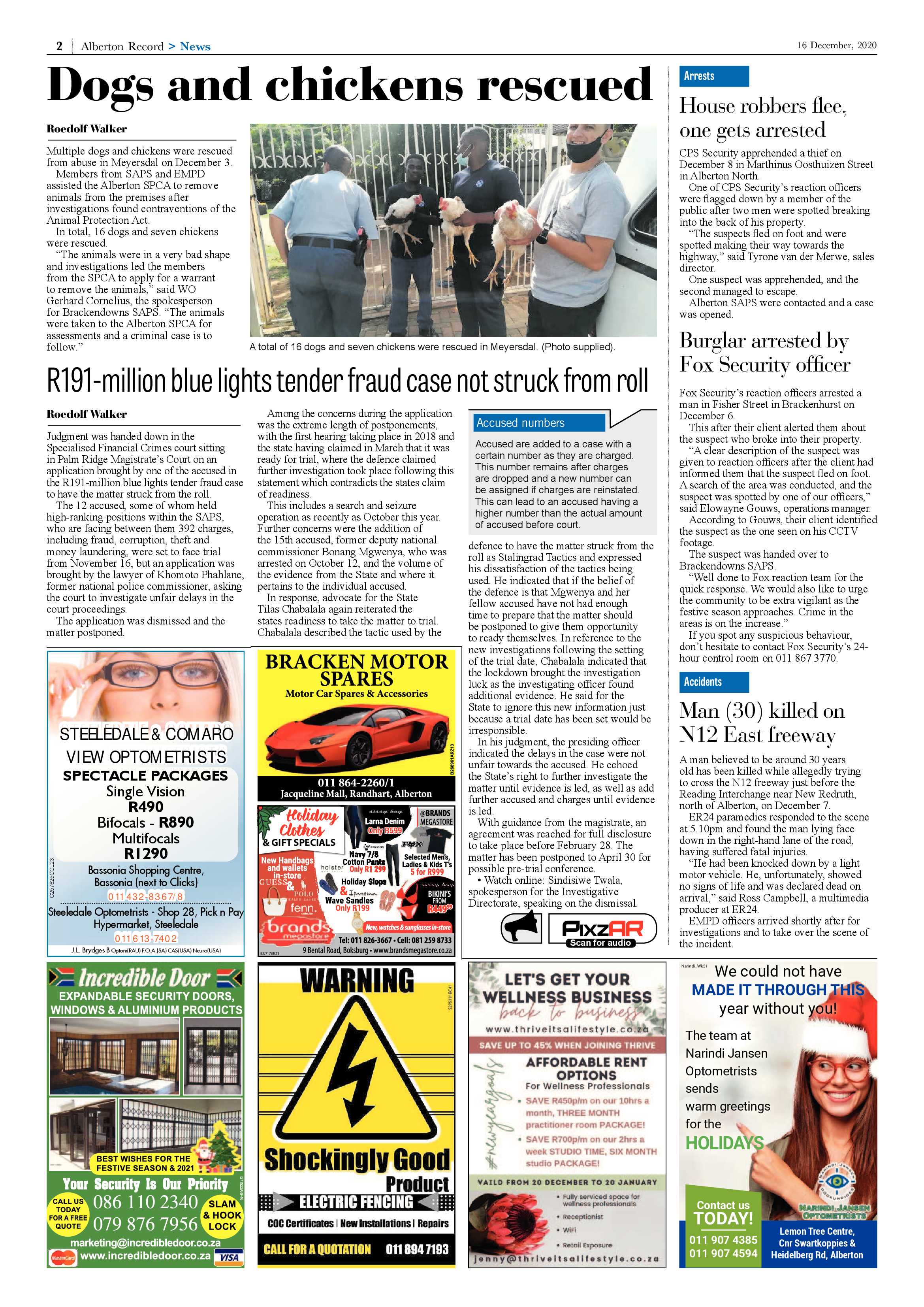 Alberton Record 16 December 2020 page 2