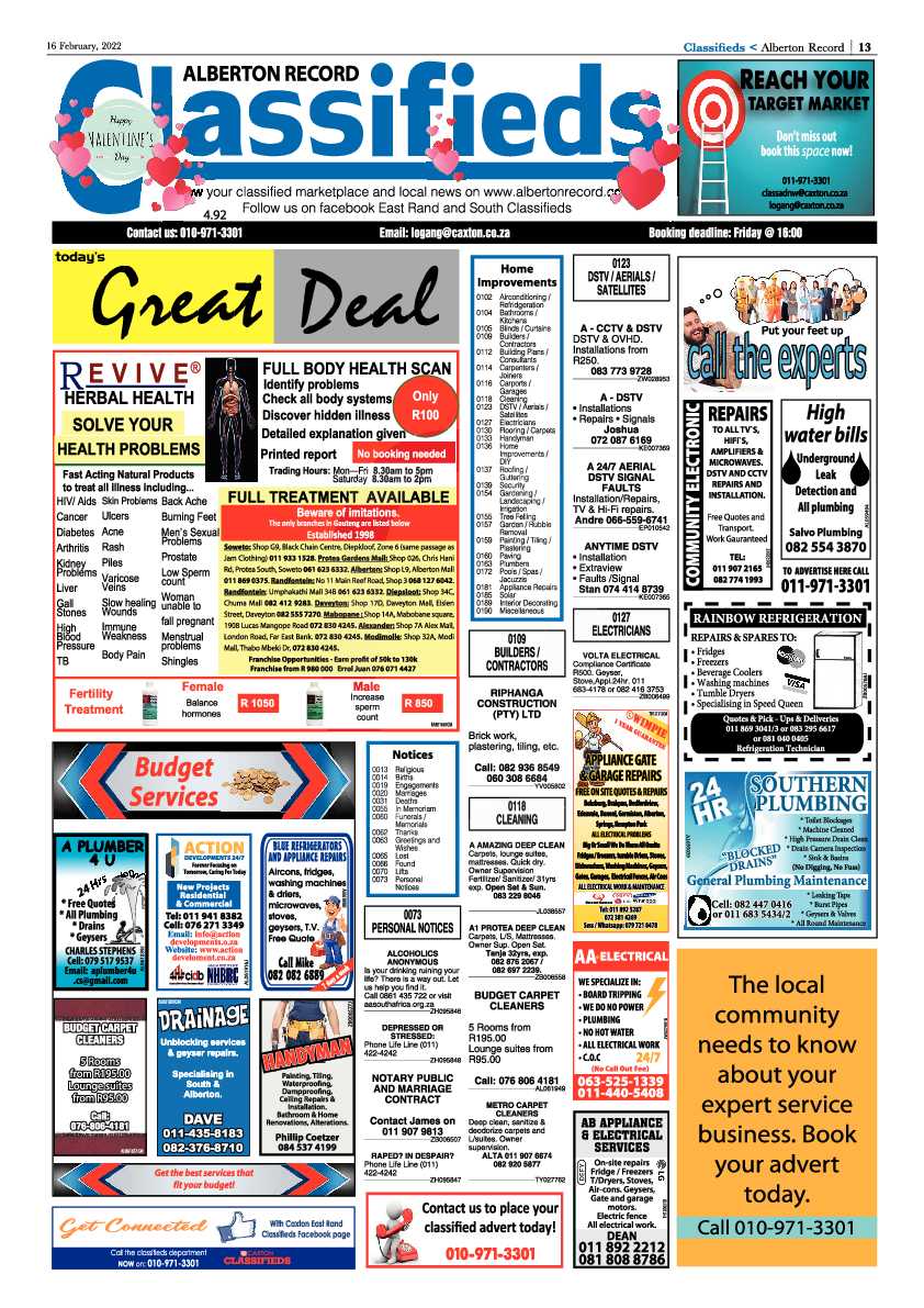 Alberton Record 16 February 2022 page 15