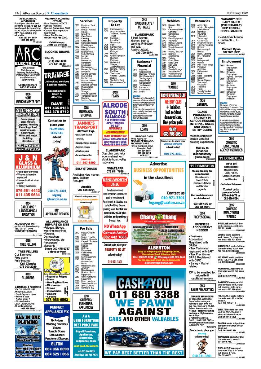 Alberton Record 16 February 2022 page 16