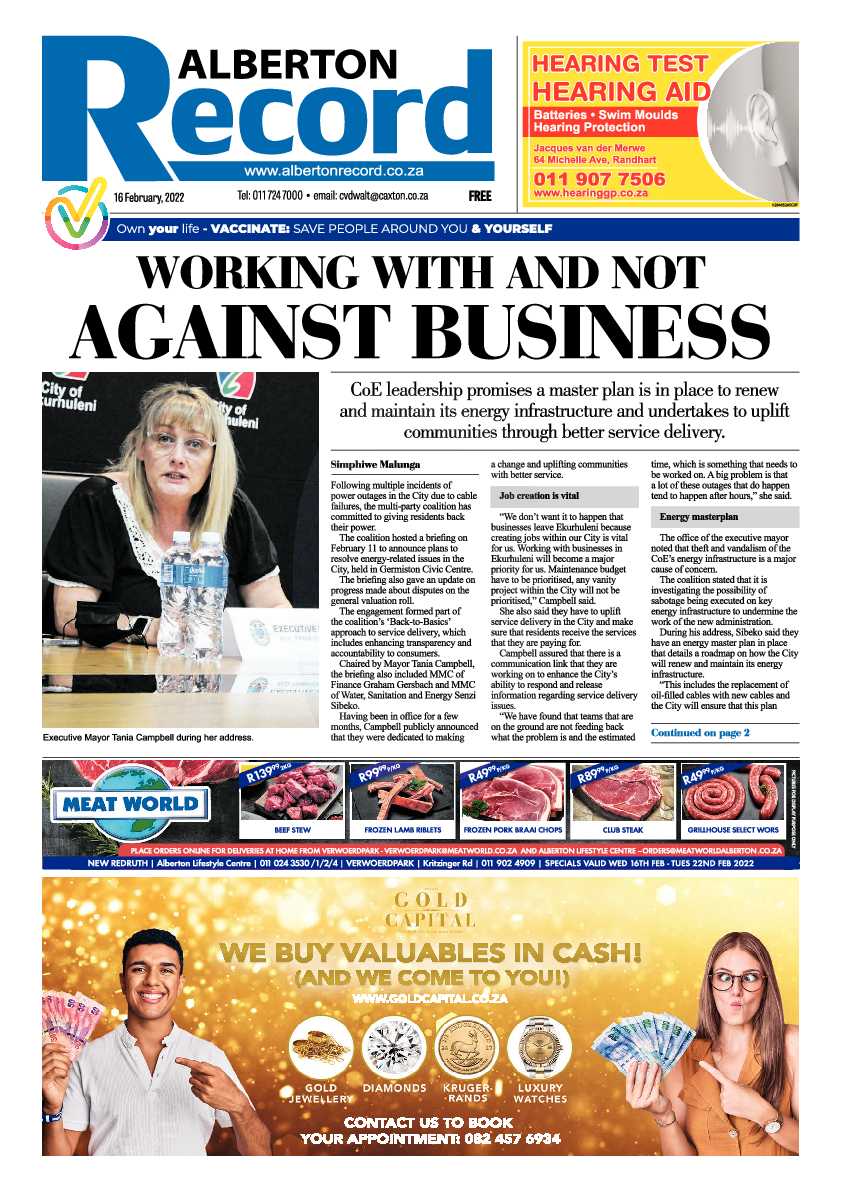 Alberton Record 16 February 2022 page 3