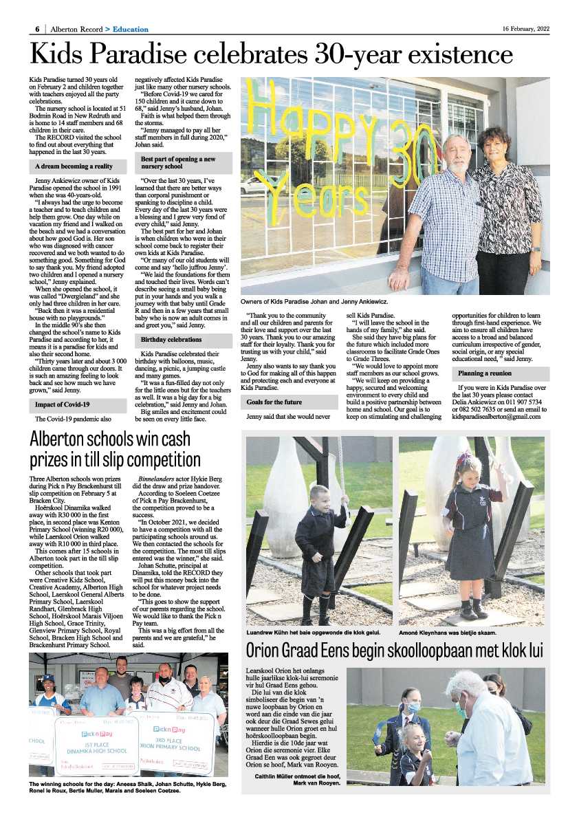 Alberton Record 16 February 2022 page 8