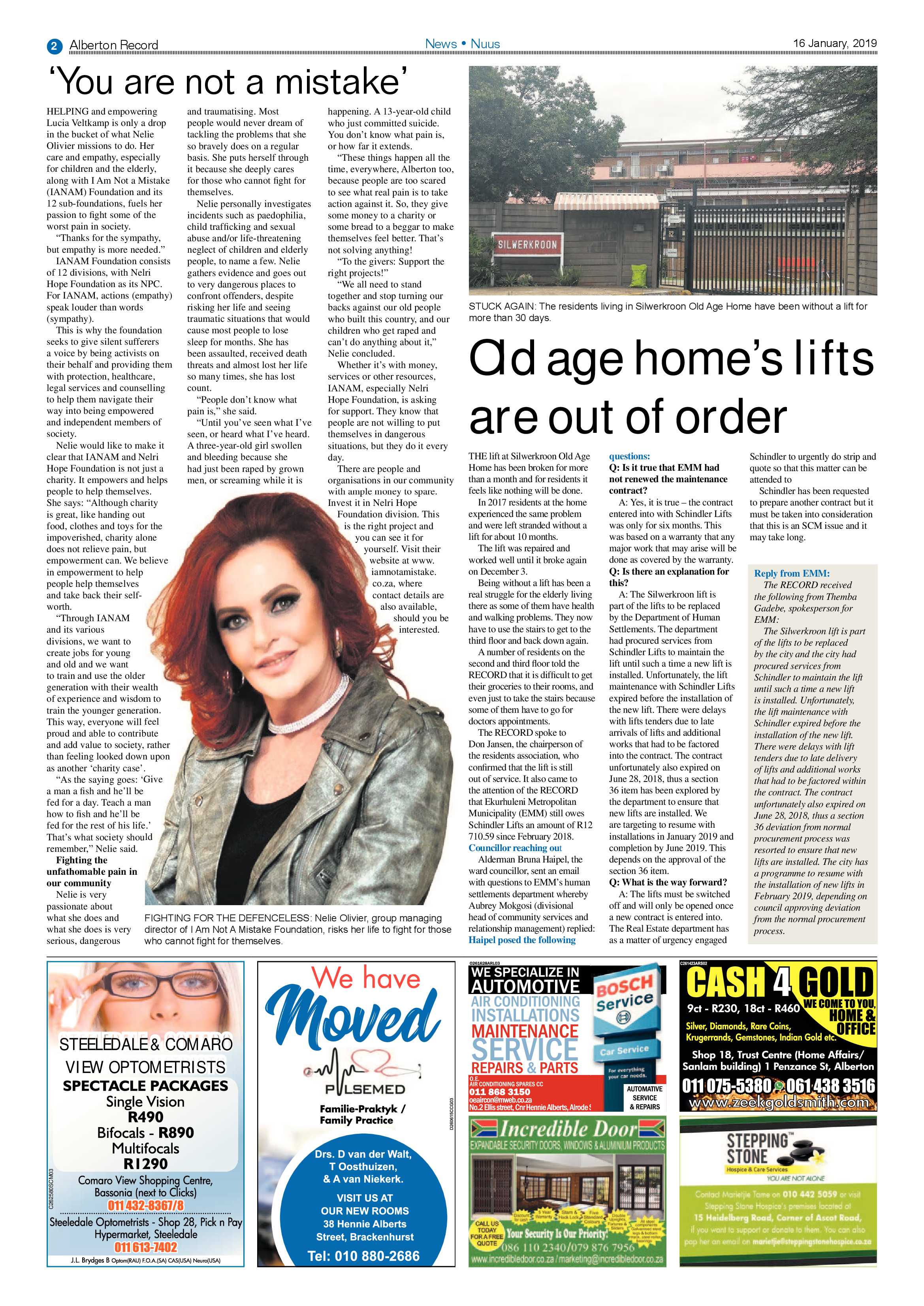 Alberton Record 16 January 2019 page 2
