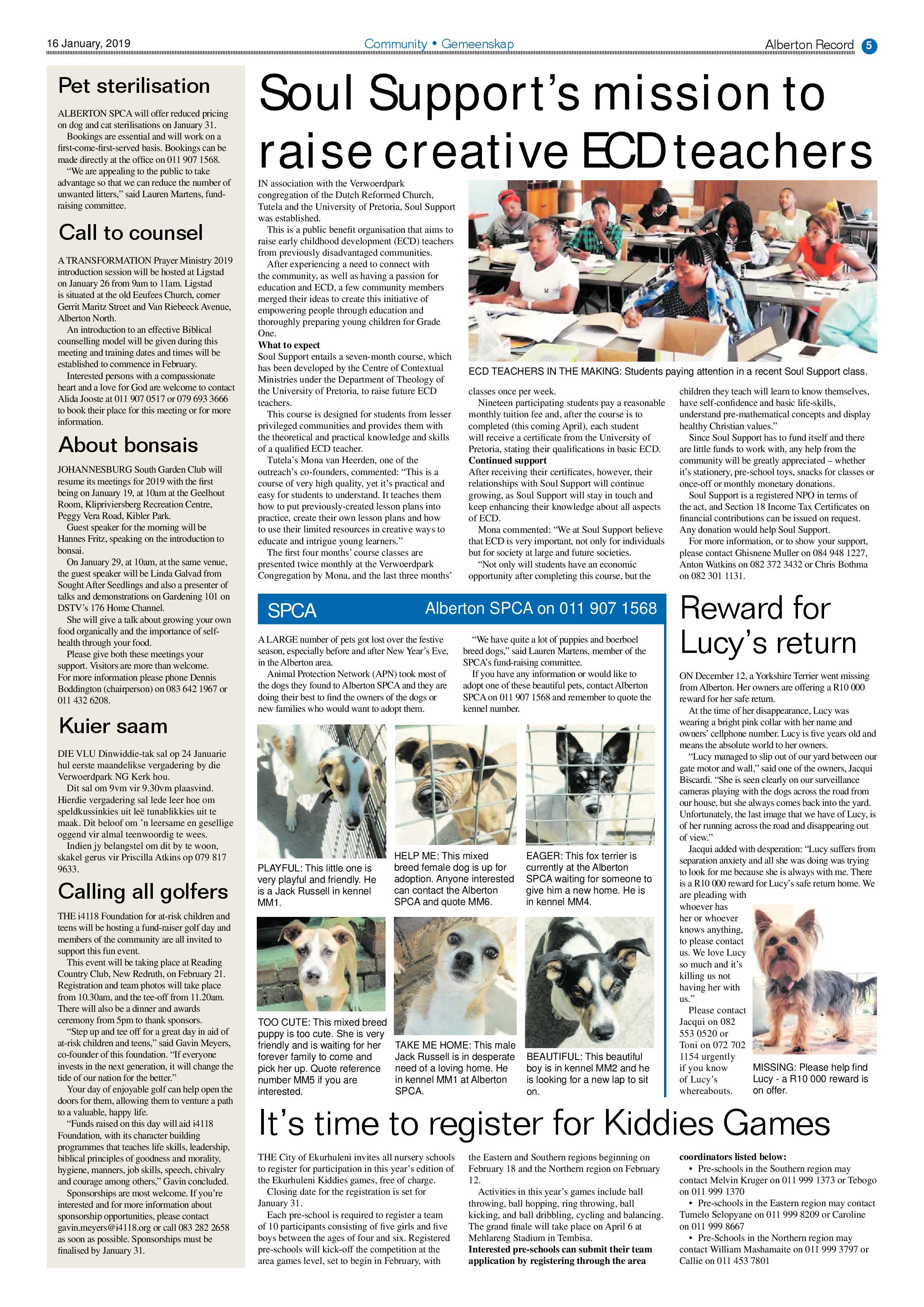 Alberton Record 16 January 2019 page 5