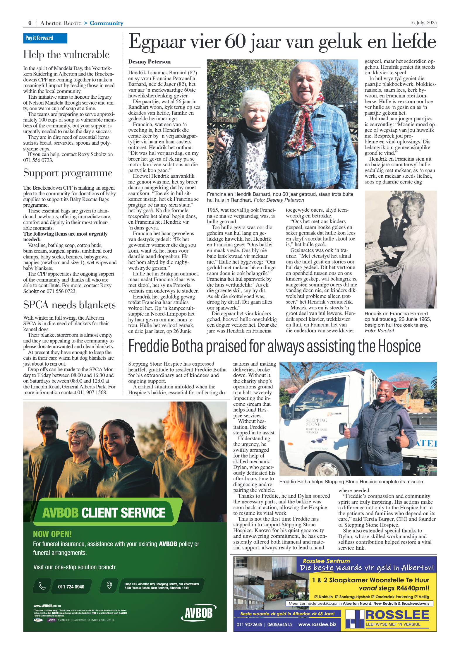 Alberton Record 16 July 2025 page 4