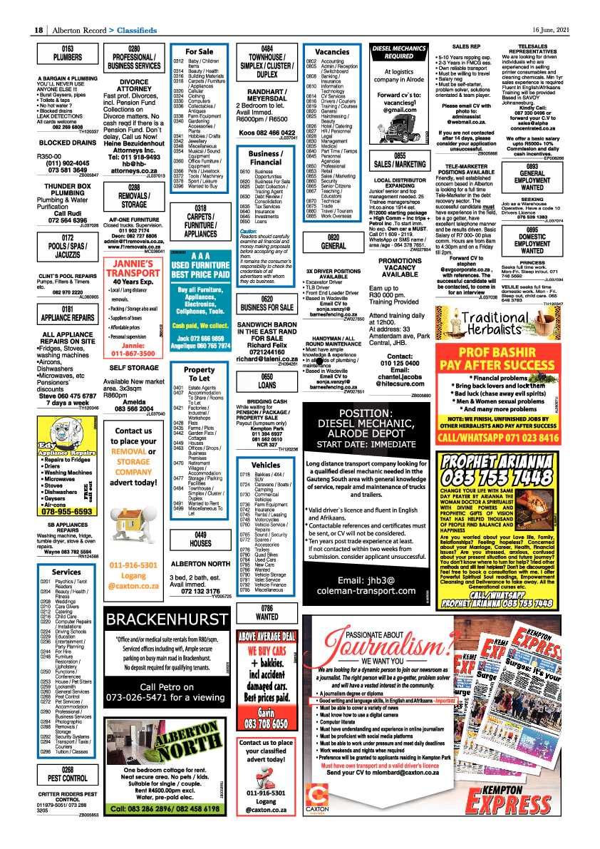 Alberton Record 16 June 2021 page 18