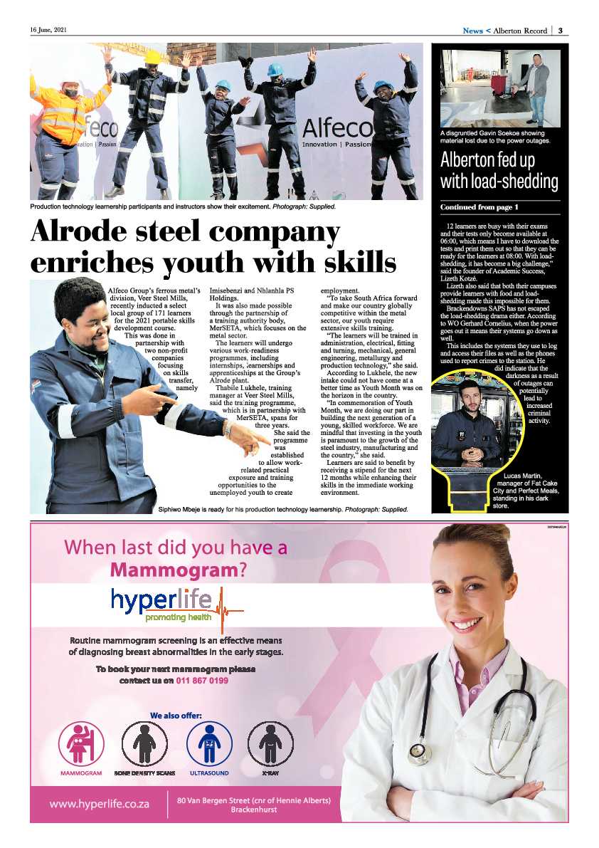 Alberton Record 16 June 2021 page 3