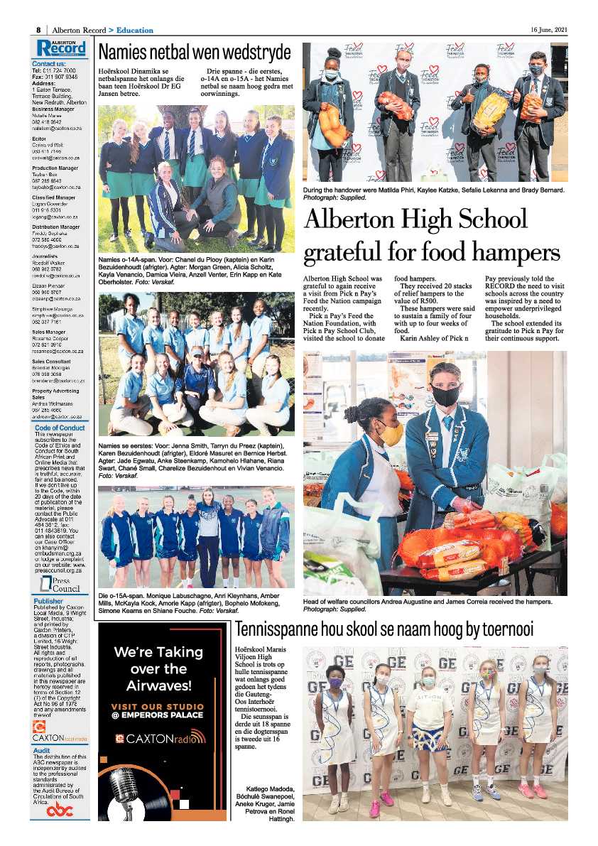 Alberton Record 16 June 2021 page 8