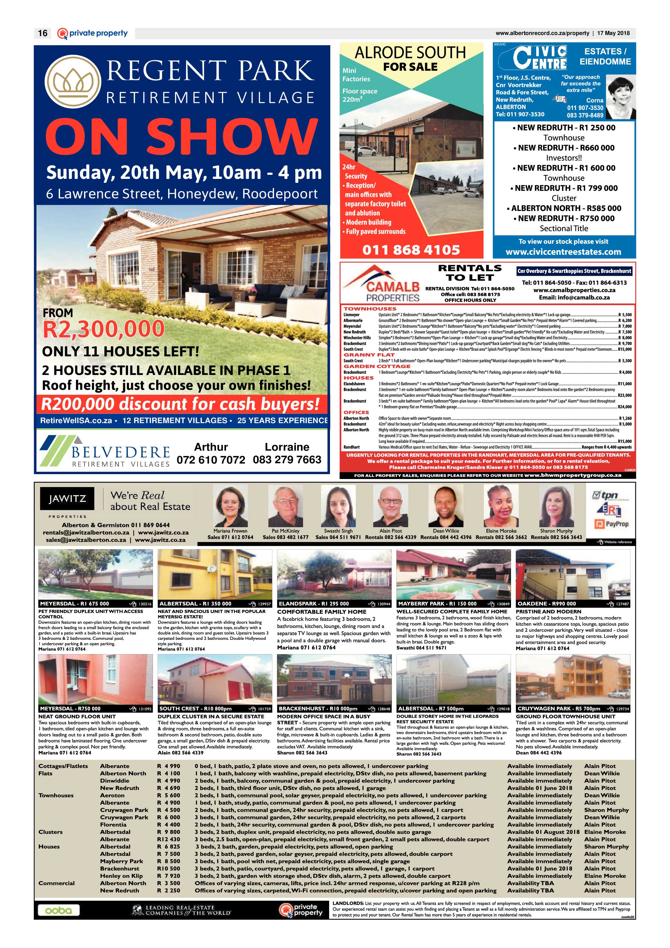 Alberton Record 16 May 2018 page 16