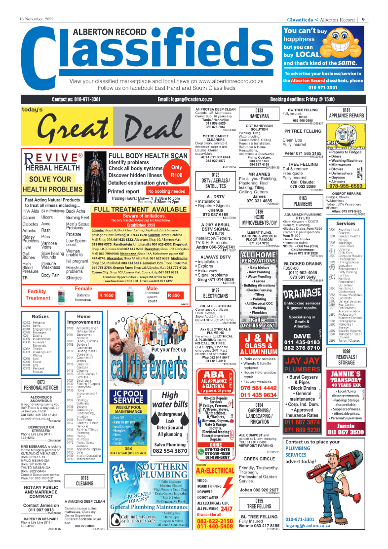 Alberton Record 16 Nov 2022 page 9