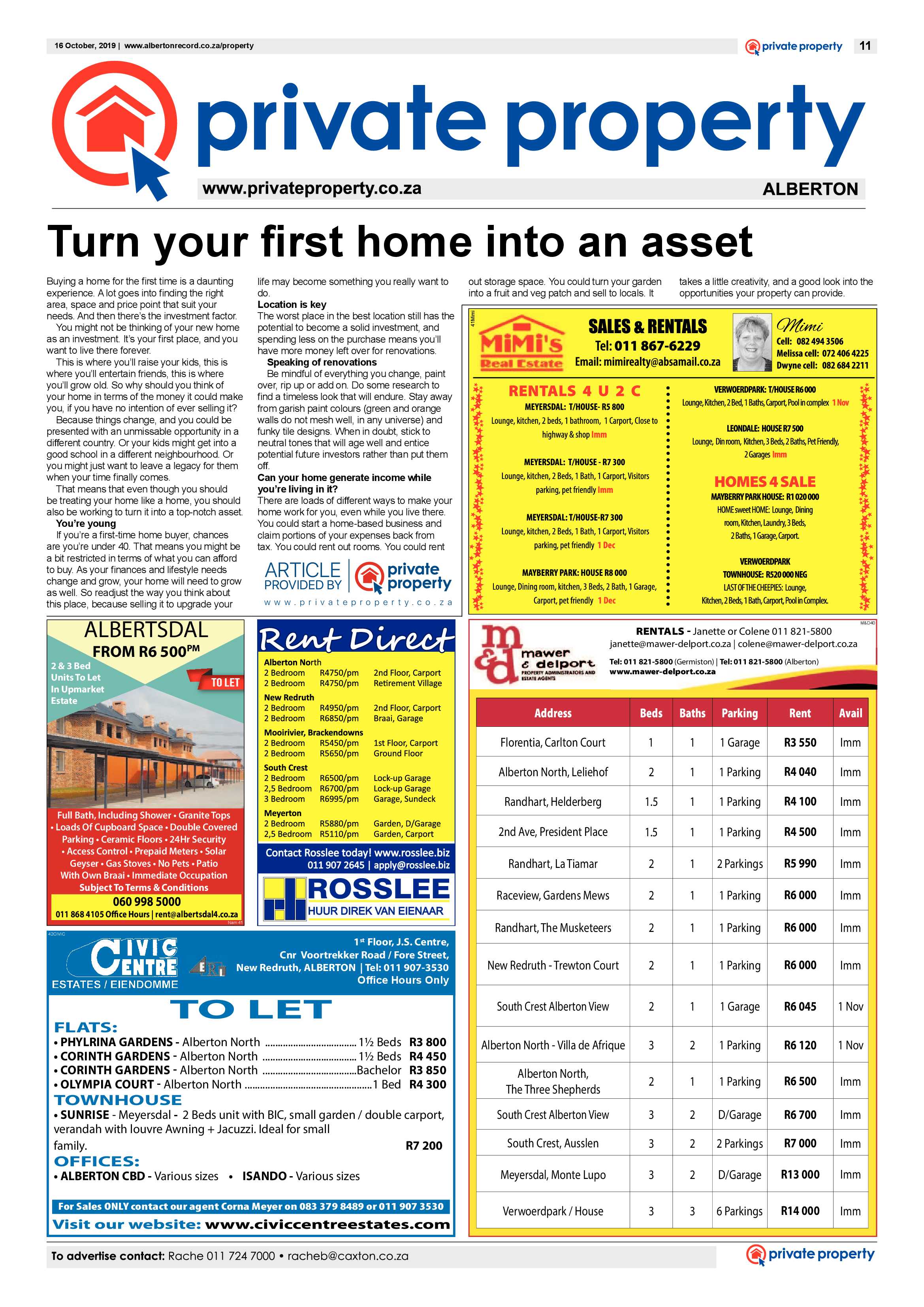 Alberton Record 16 October 2019 page 11
