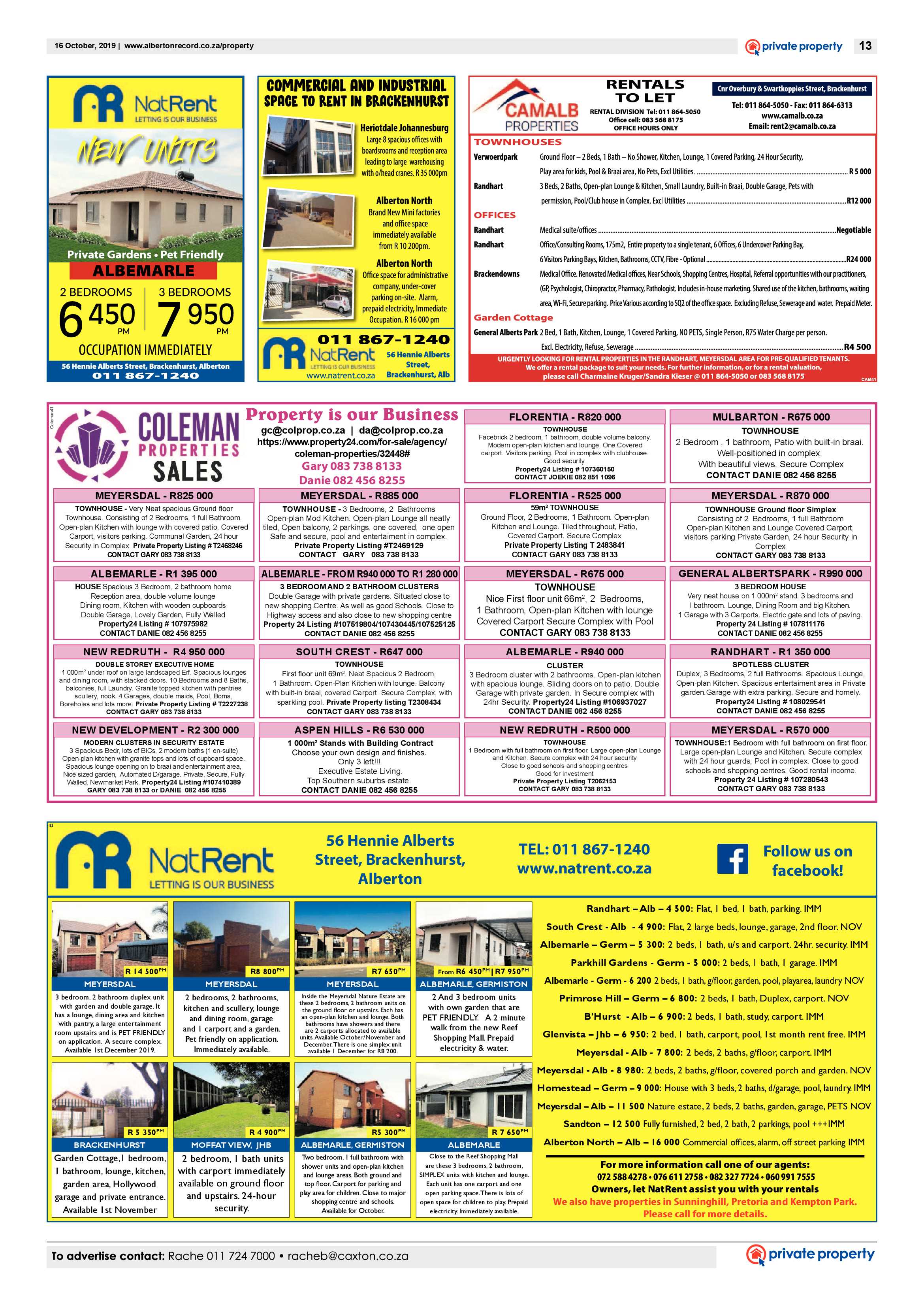 Alberton Record 16 October 2019 page 13