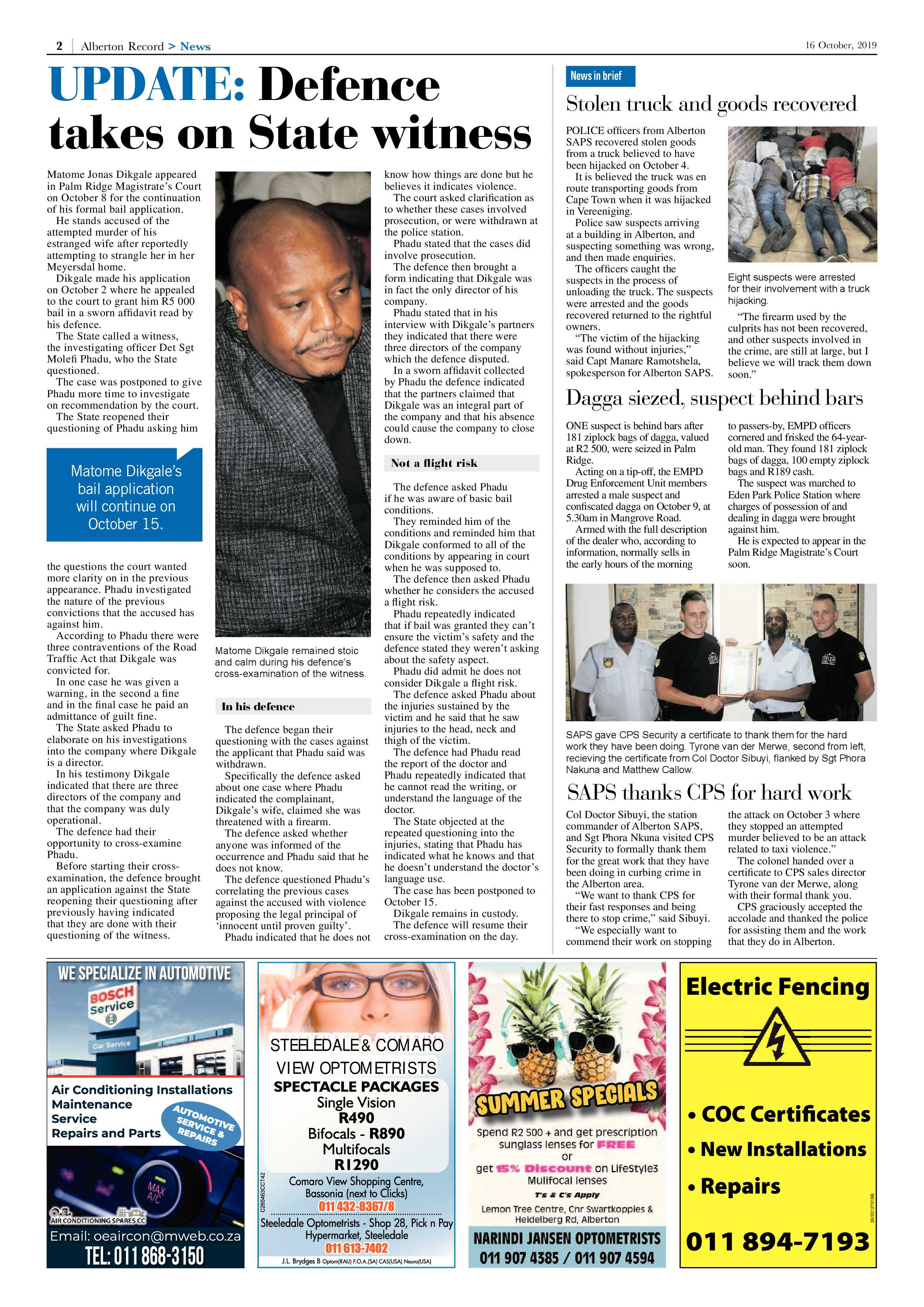 Alberton Record 16 October 2019 page 2