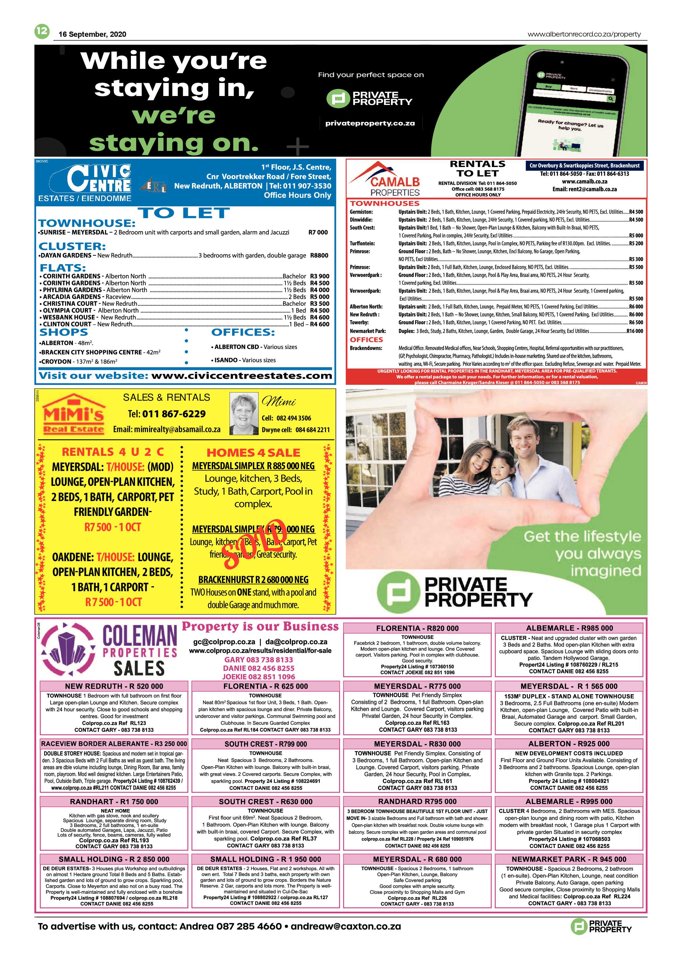 Alberton Record 16 September 2020 page 12