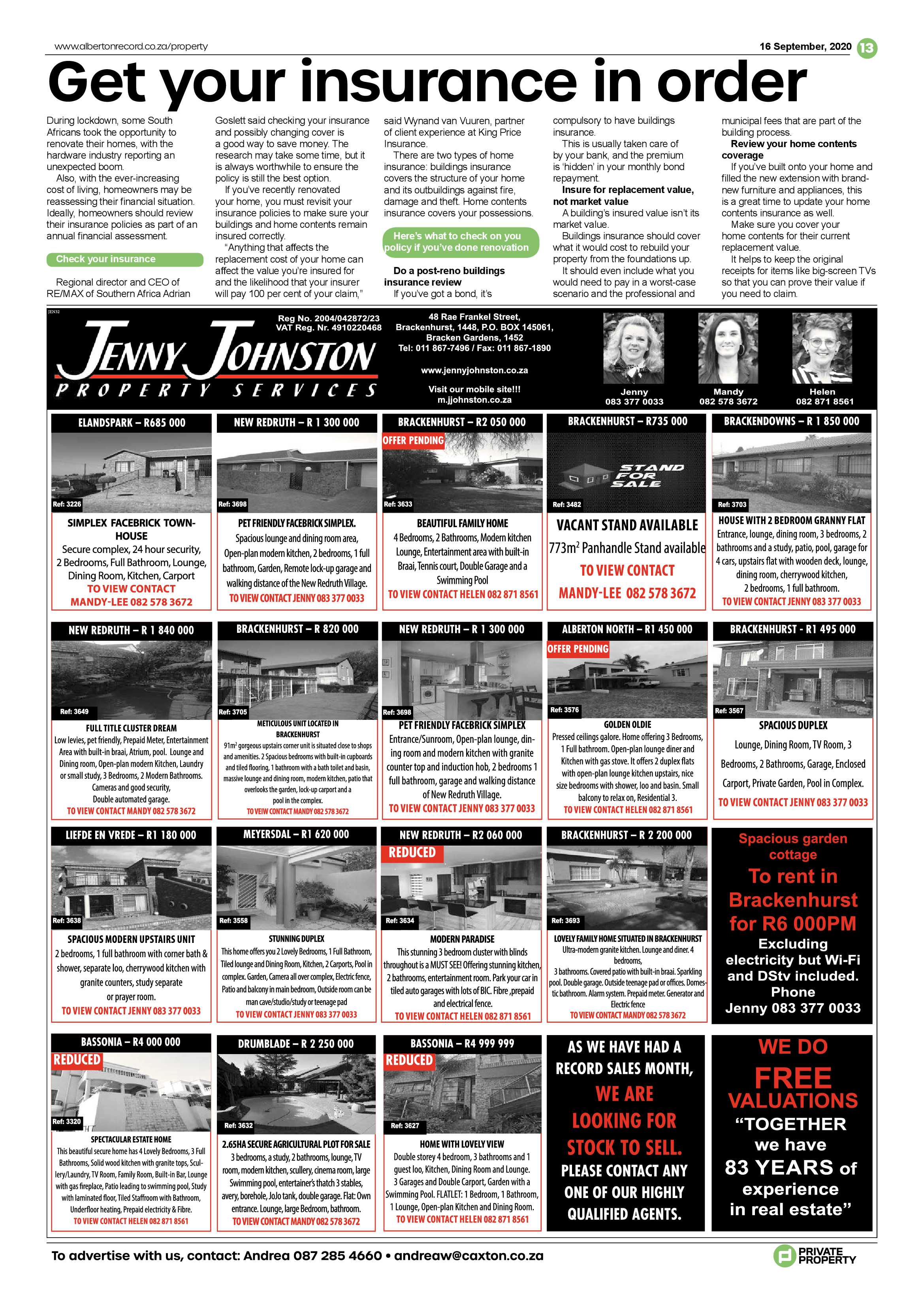Alberton Record 16 September 2020 page 13